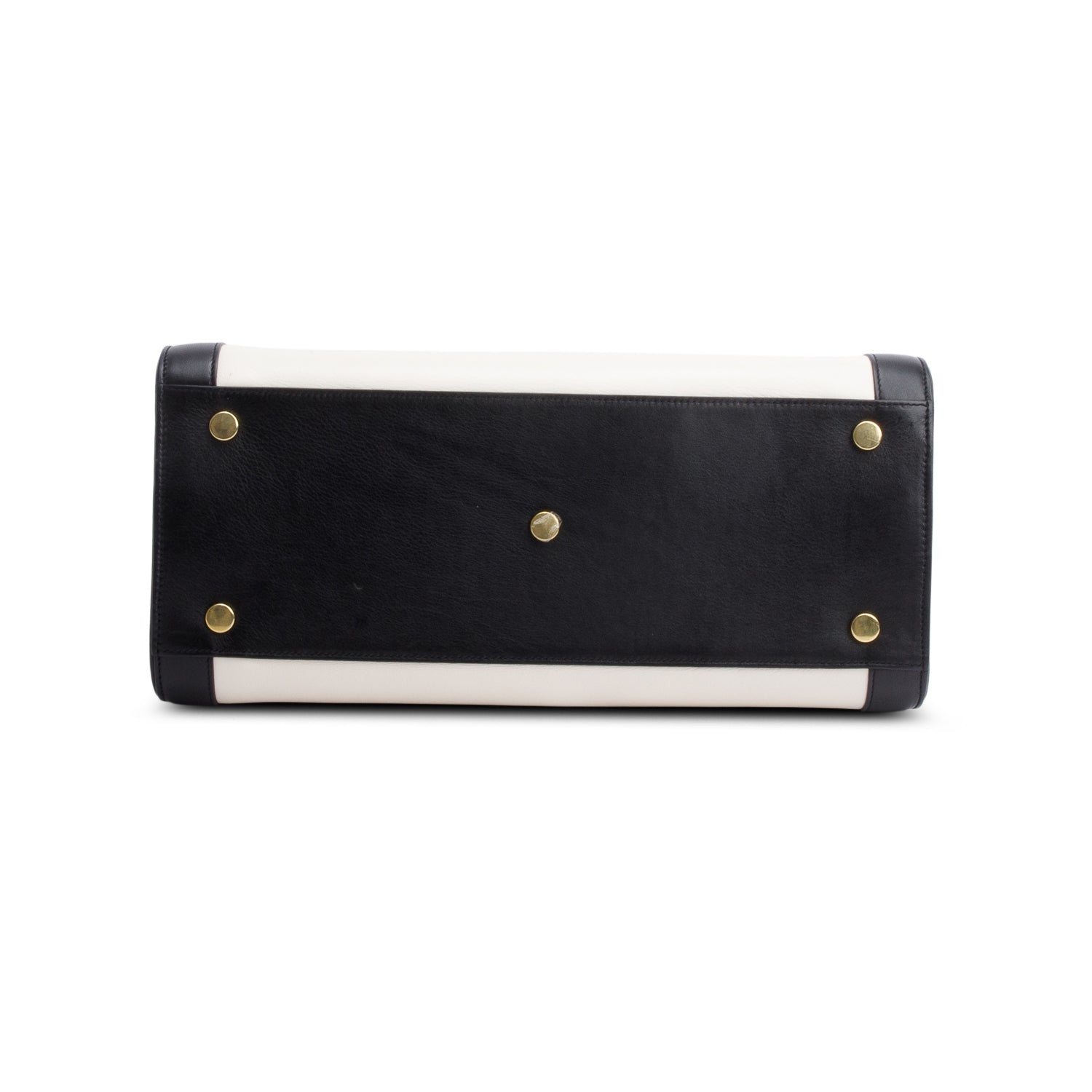 Saint Laurent Calfskin Bi-Color Small Sac De Jour w/ Strap