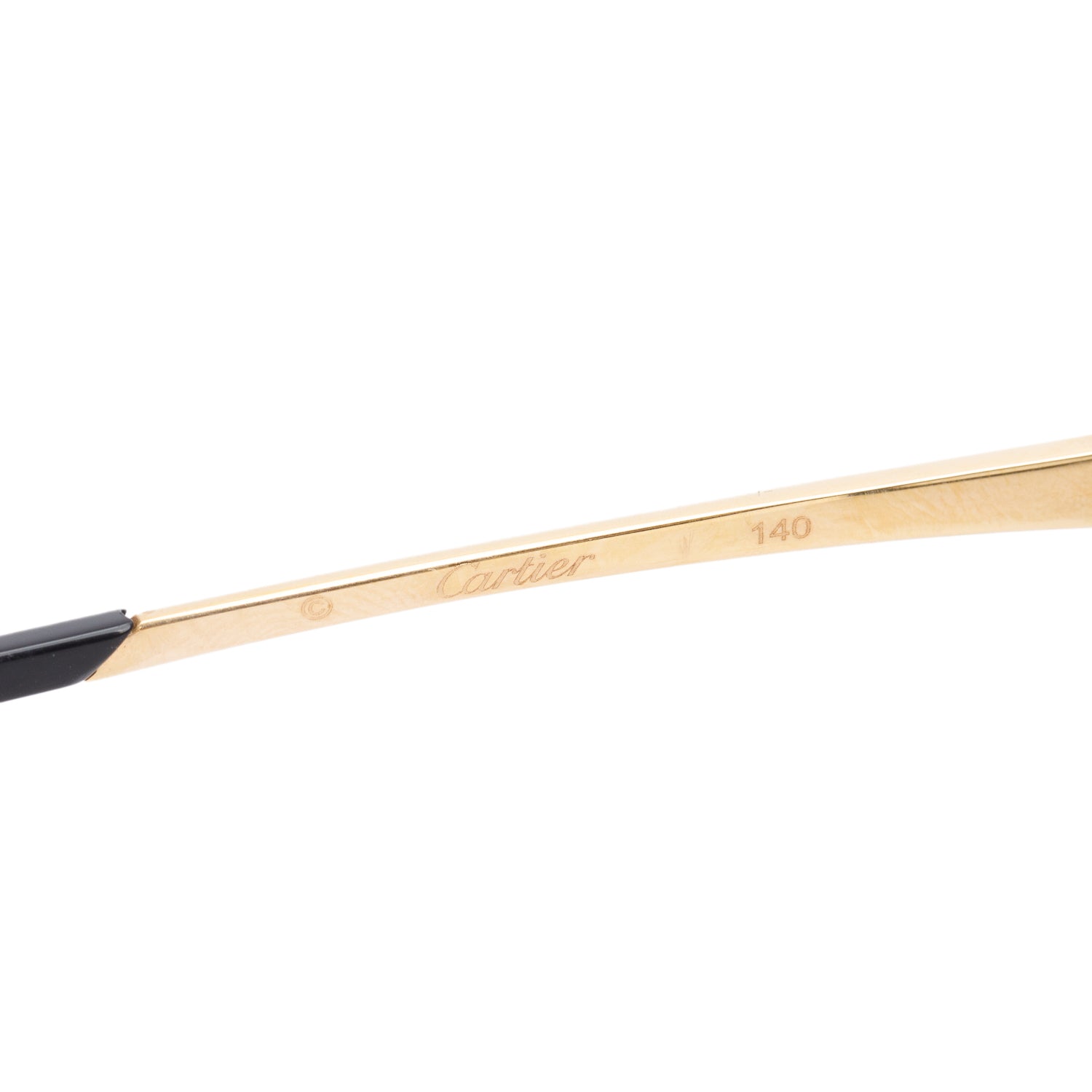 Cartier CT0117S Gold-Tone Metal Panthere de Cartier Square Sunglasses