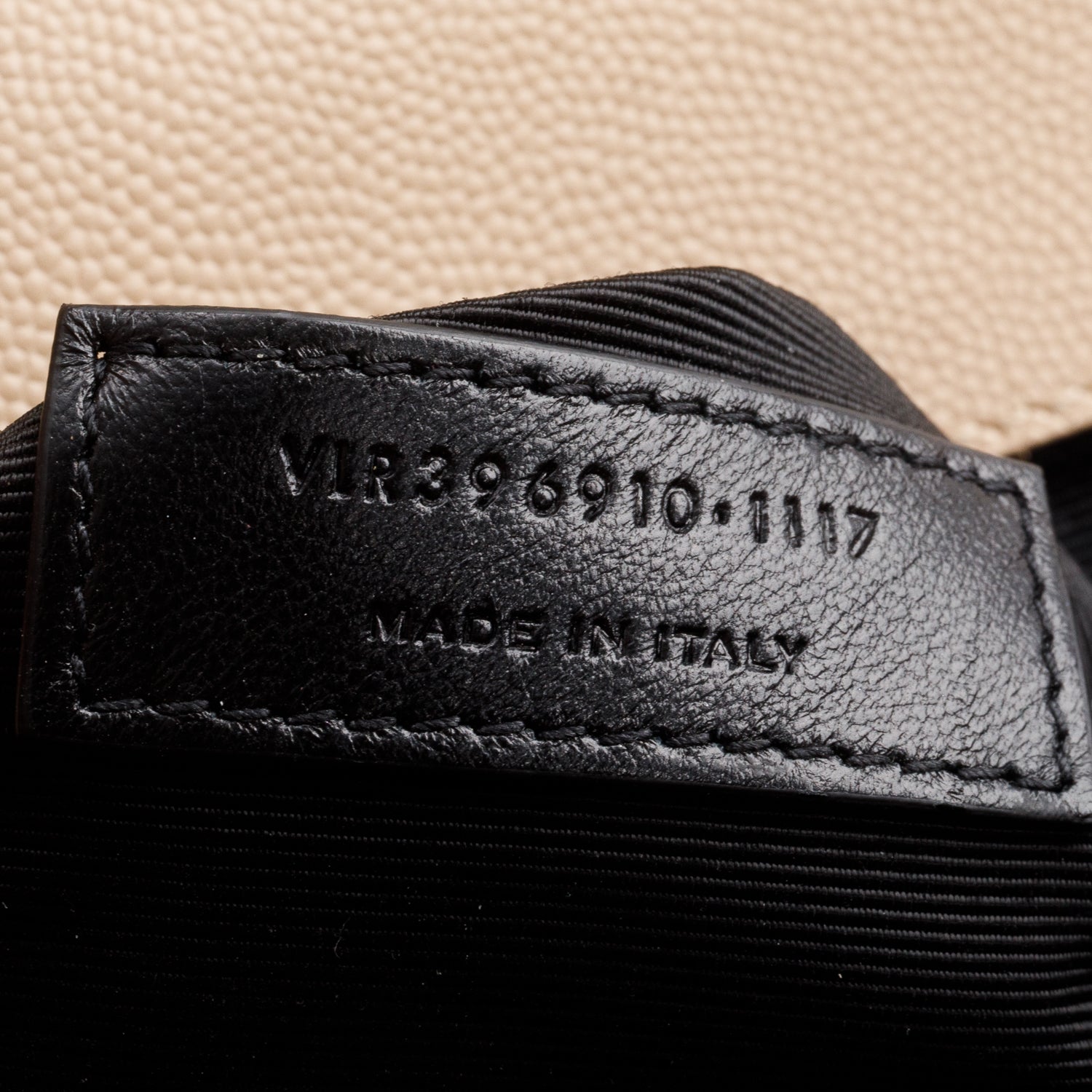 Saint Laurent Beige Quilted Grain De Poudre Leather Large Envelope Chain Bag