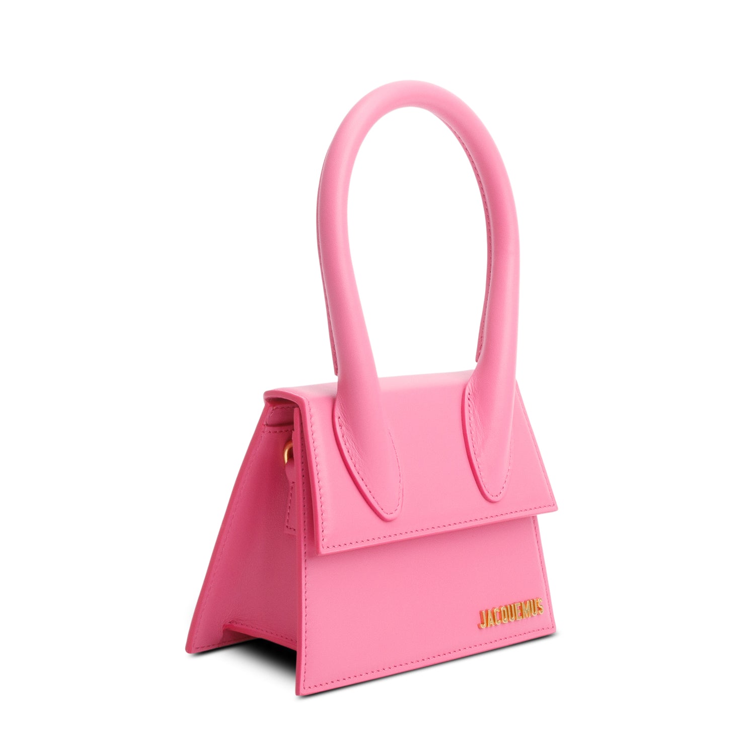 Jacquemus Pink Smooth Calfskin Le Chiquito Moyen w/ Strap