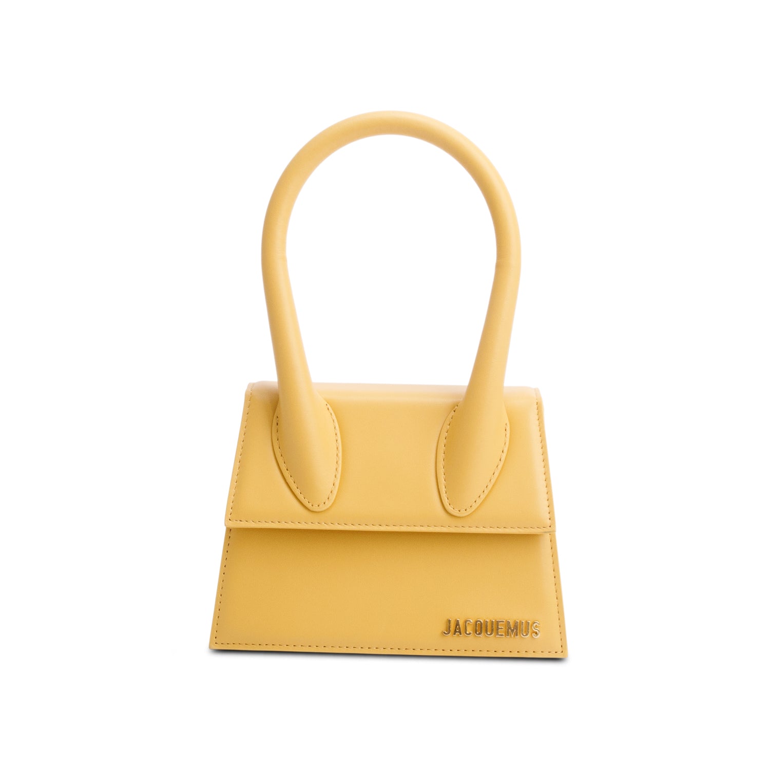 Jacquemus Yellow Smooth Calfskin Le Chiquito Moyen w/ Strap