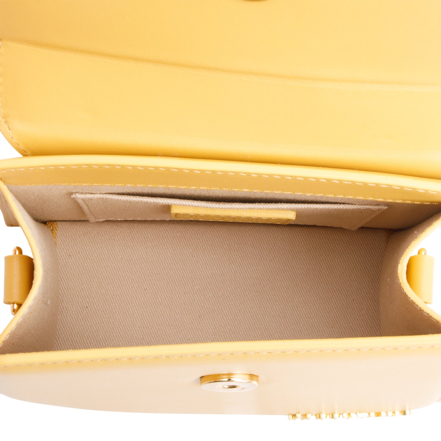 Jacquemus Yellow Smooth Calfskin Le Chiquito Moyen w/ Strap