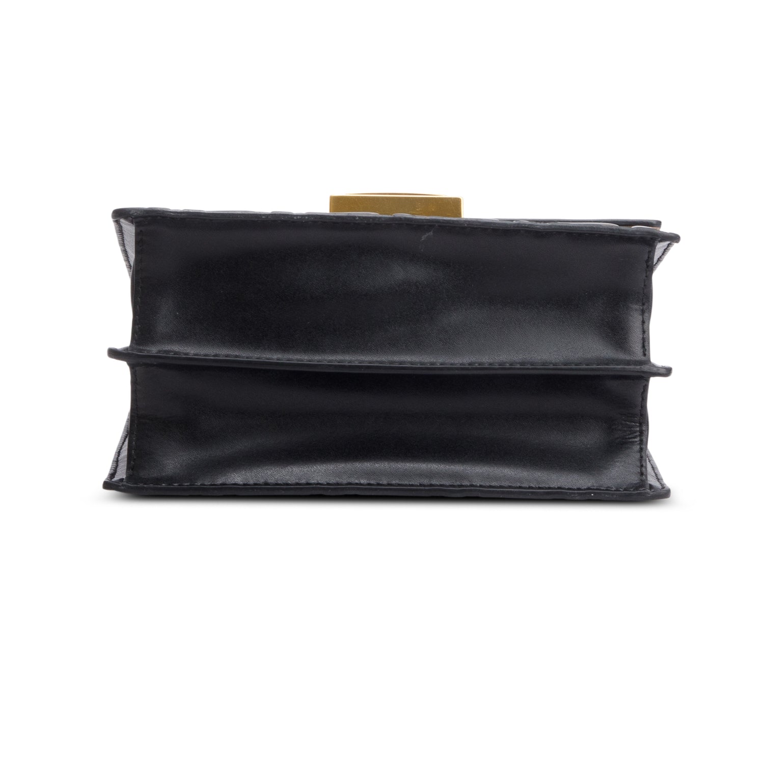 Fendi Vitello Liberty Bi-Color FF 1974 Embossed Small Kan U Shoulder Bag w/ Box