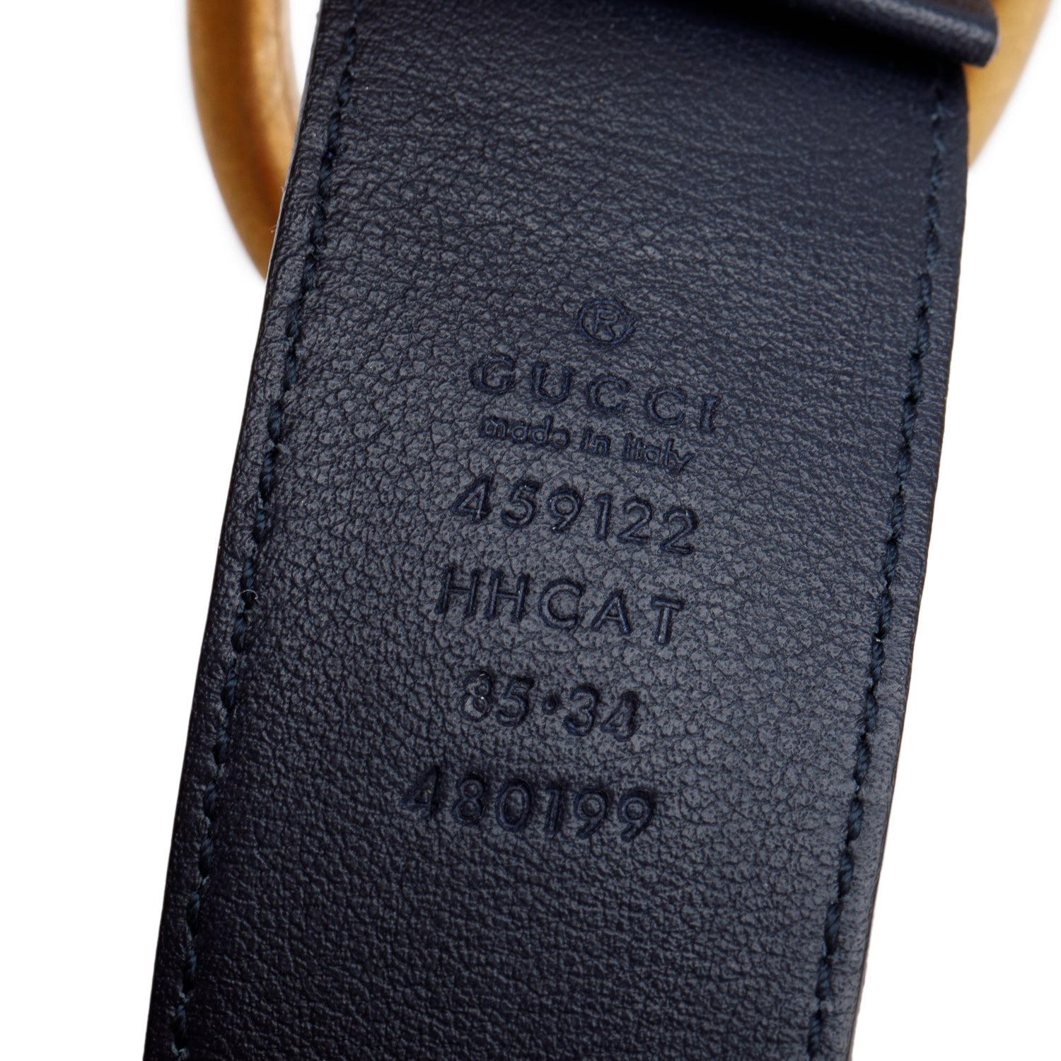 Gucci Red, White & Blue Nylon Web Belt 85 34