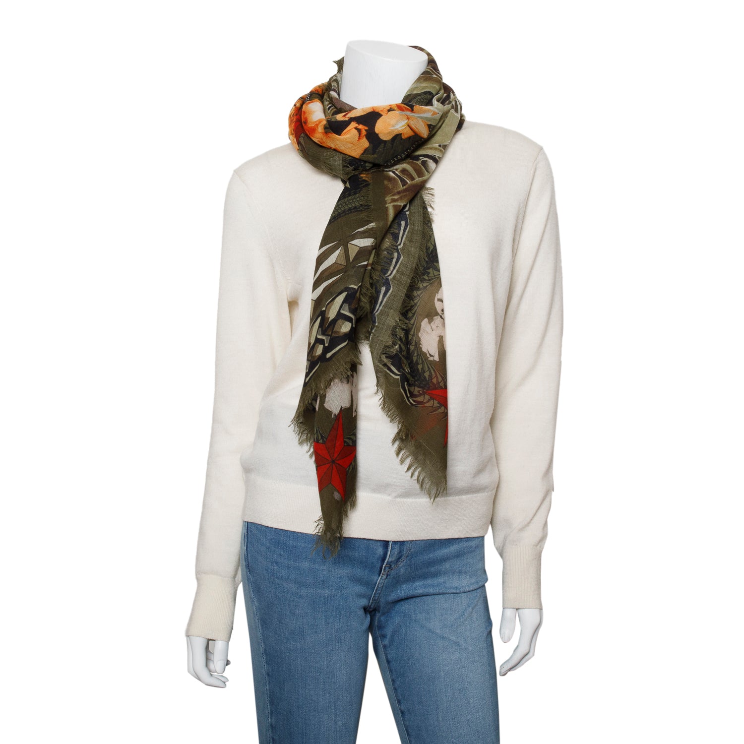 Givenchy Multicolor Wool Scarf