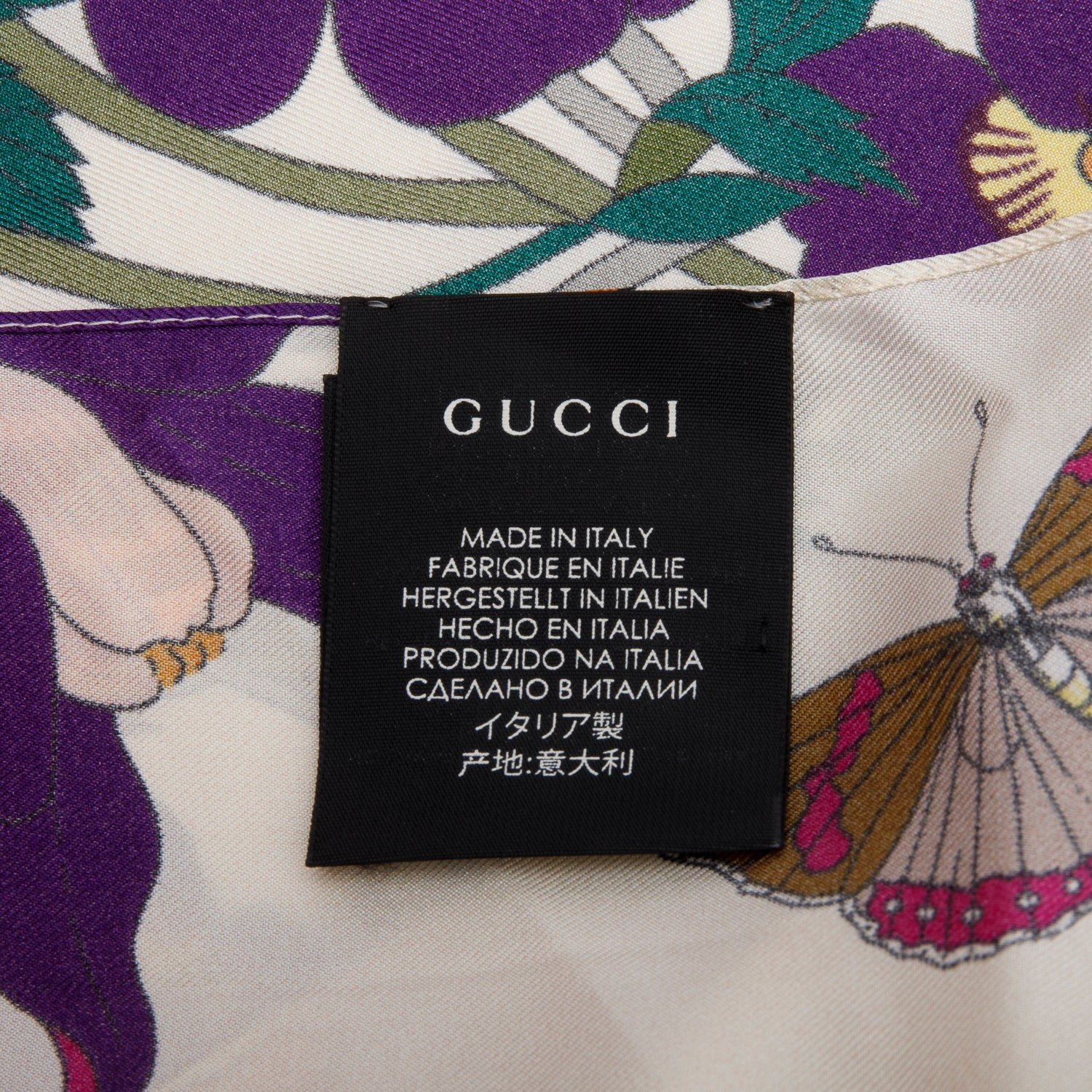 Gucci Multicolor Floral Silk Bandeau