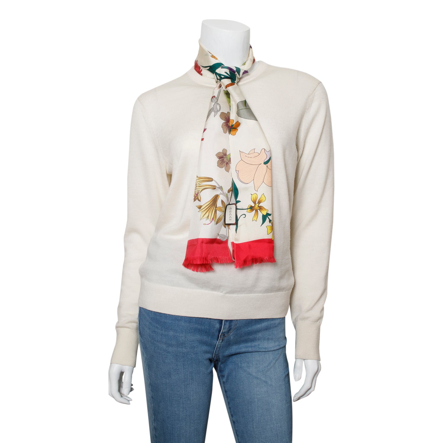 Gucci Multicolor Floral Silk Bandeau