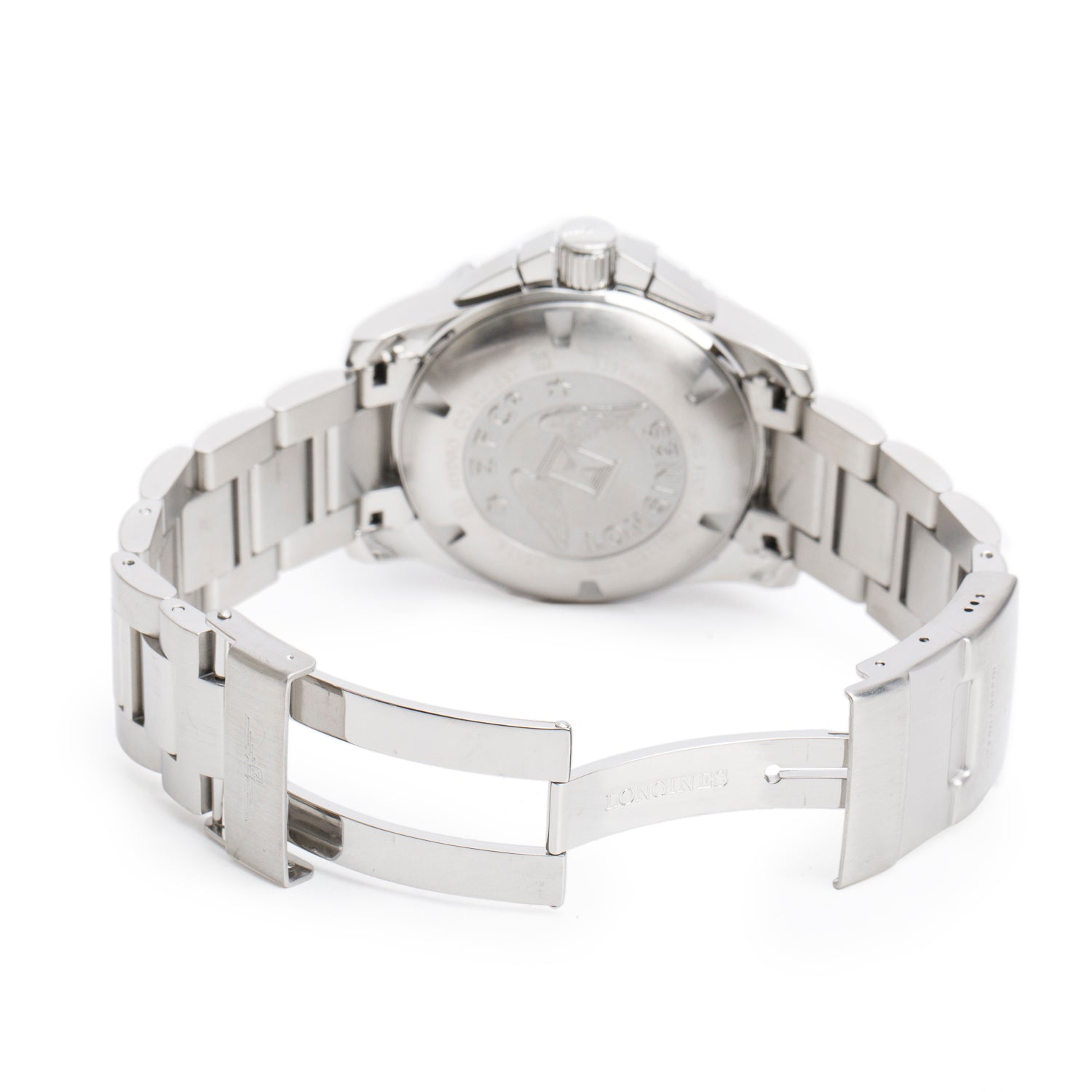 Longines Stainless Steel HydroConquest 41 MM Automatic Watch Black Dial