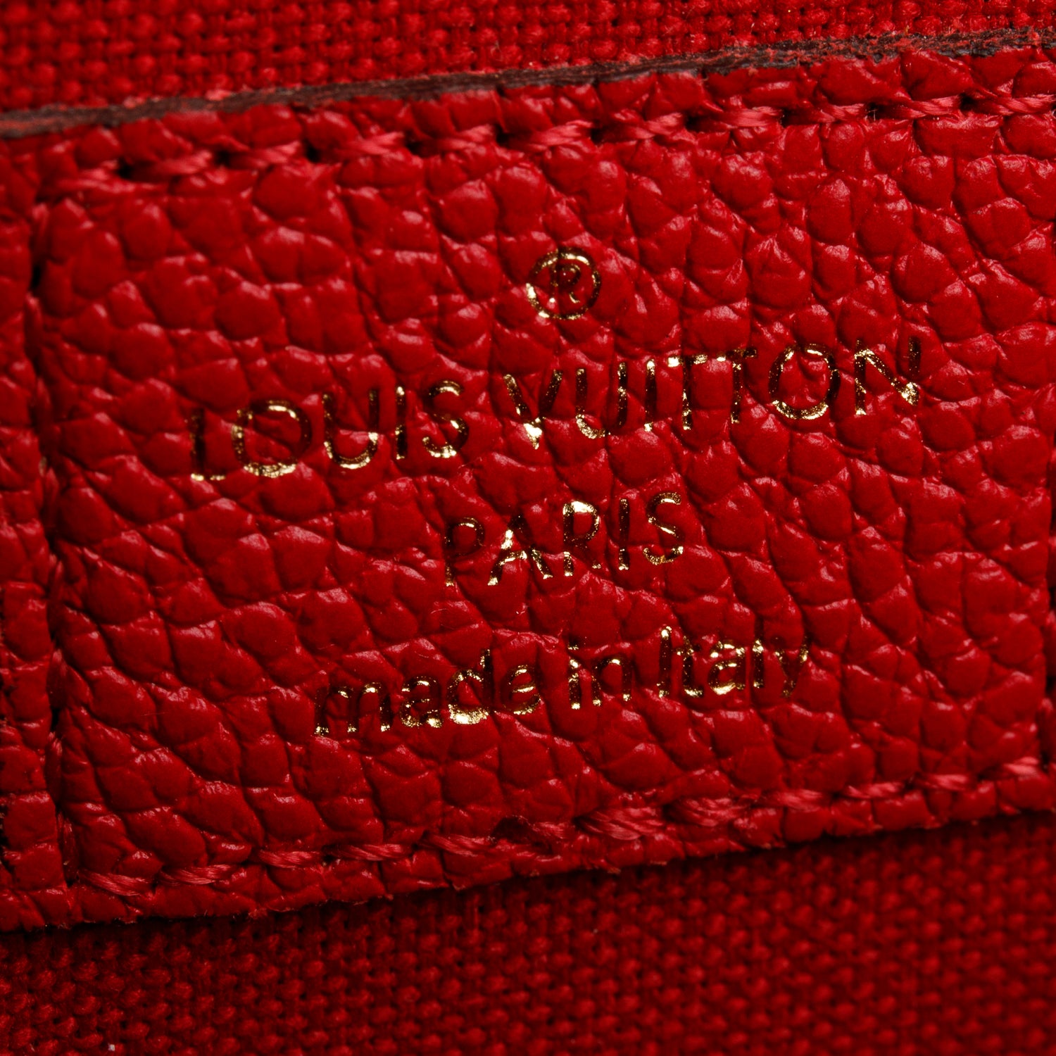 Louis Vuitton Red Monogram Empreinte Leather Felicie Pochette w/ Inserts