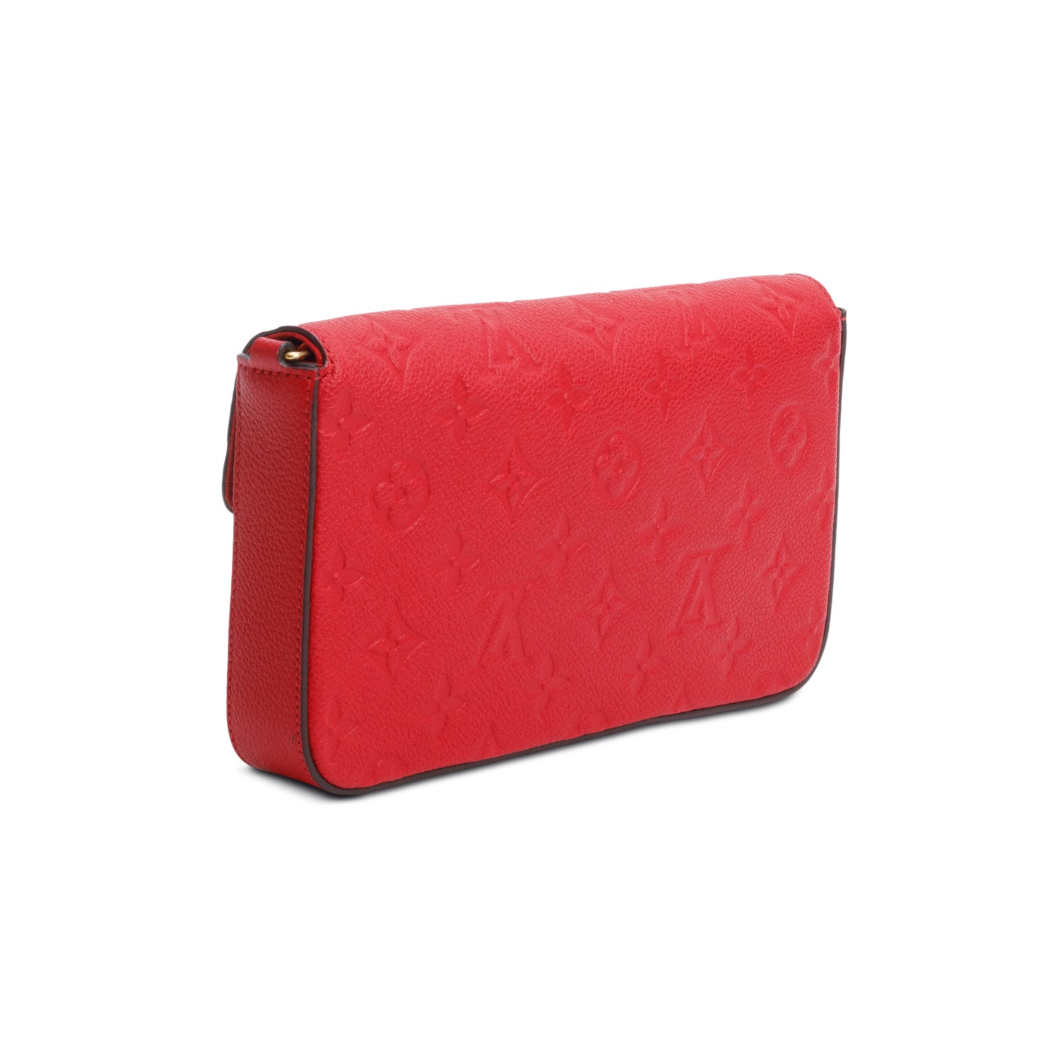 Louis Vuitton Red Monogram Empreinte Leather Felicie Pochette w/ Inserts