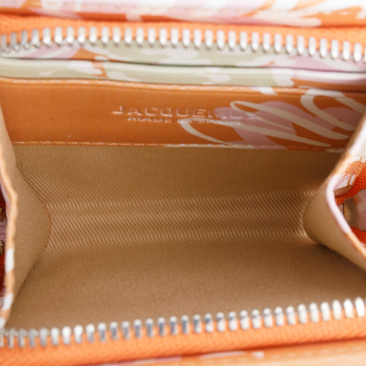 Jacquemus Orange Floral Print Le Gadjo Mini Bag