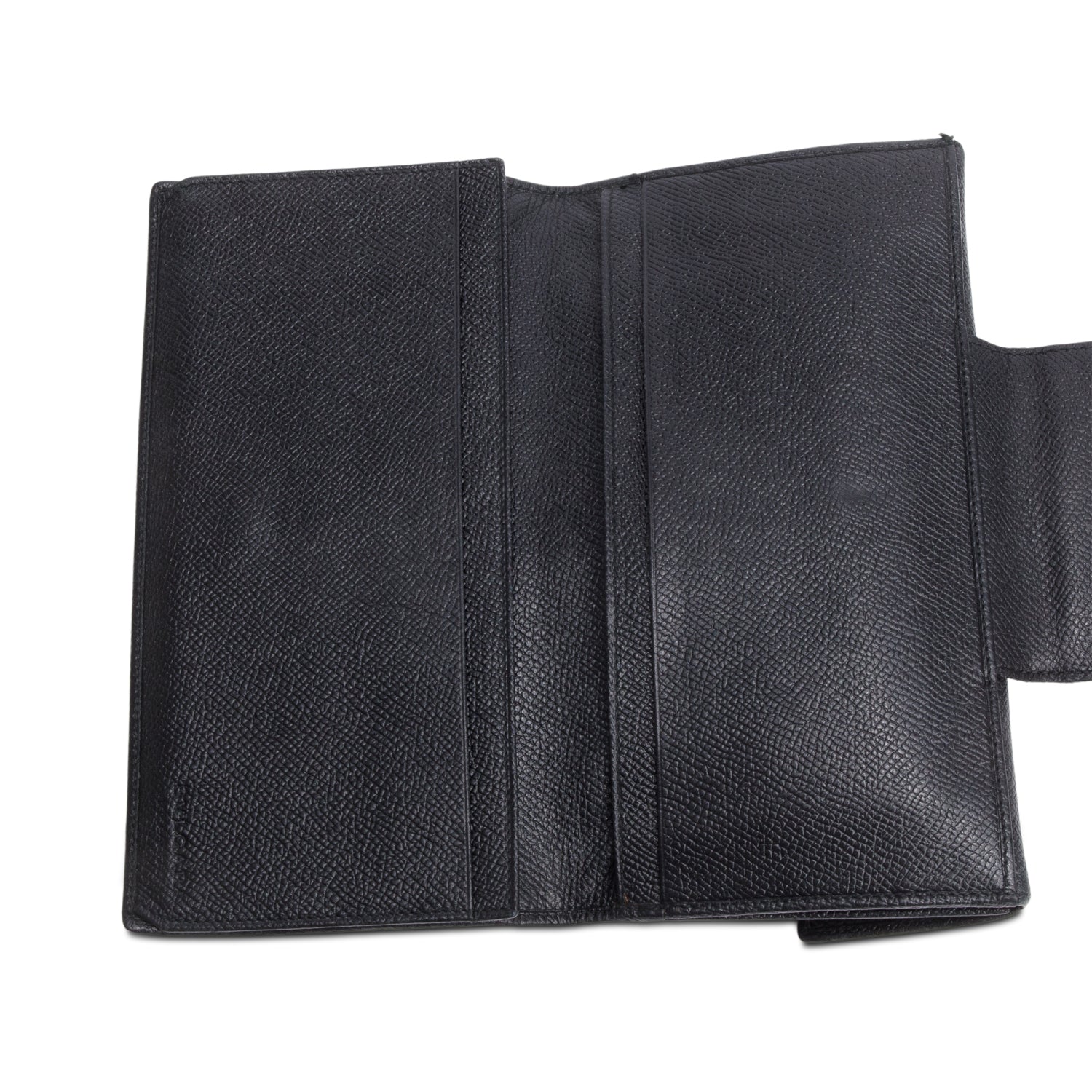 Bvlgari Black Leather Bi-Fold Wallet