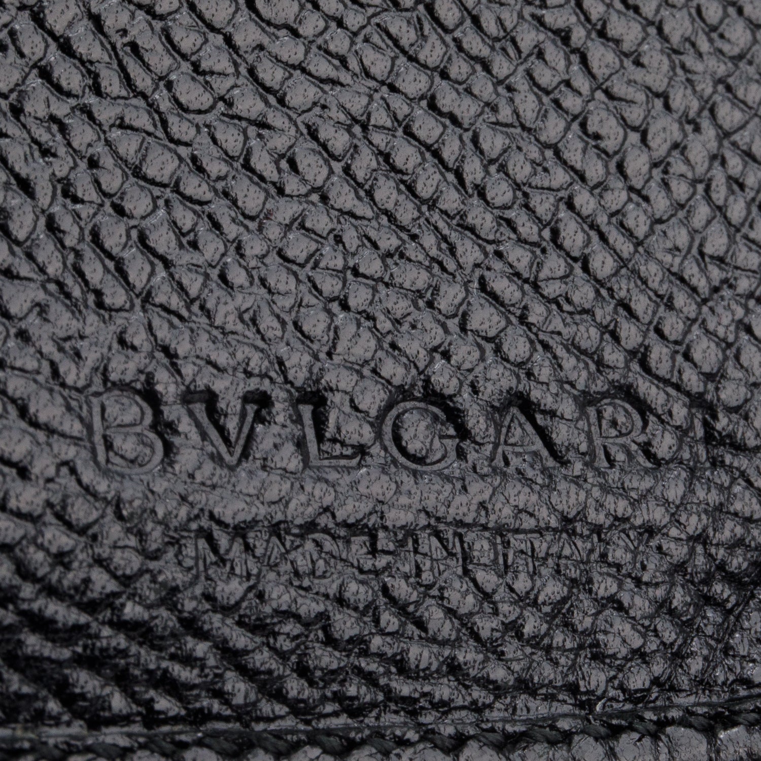 Bvlgari Black Leather Bi-Fold Wallet