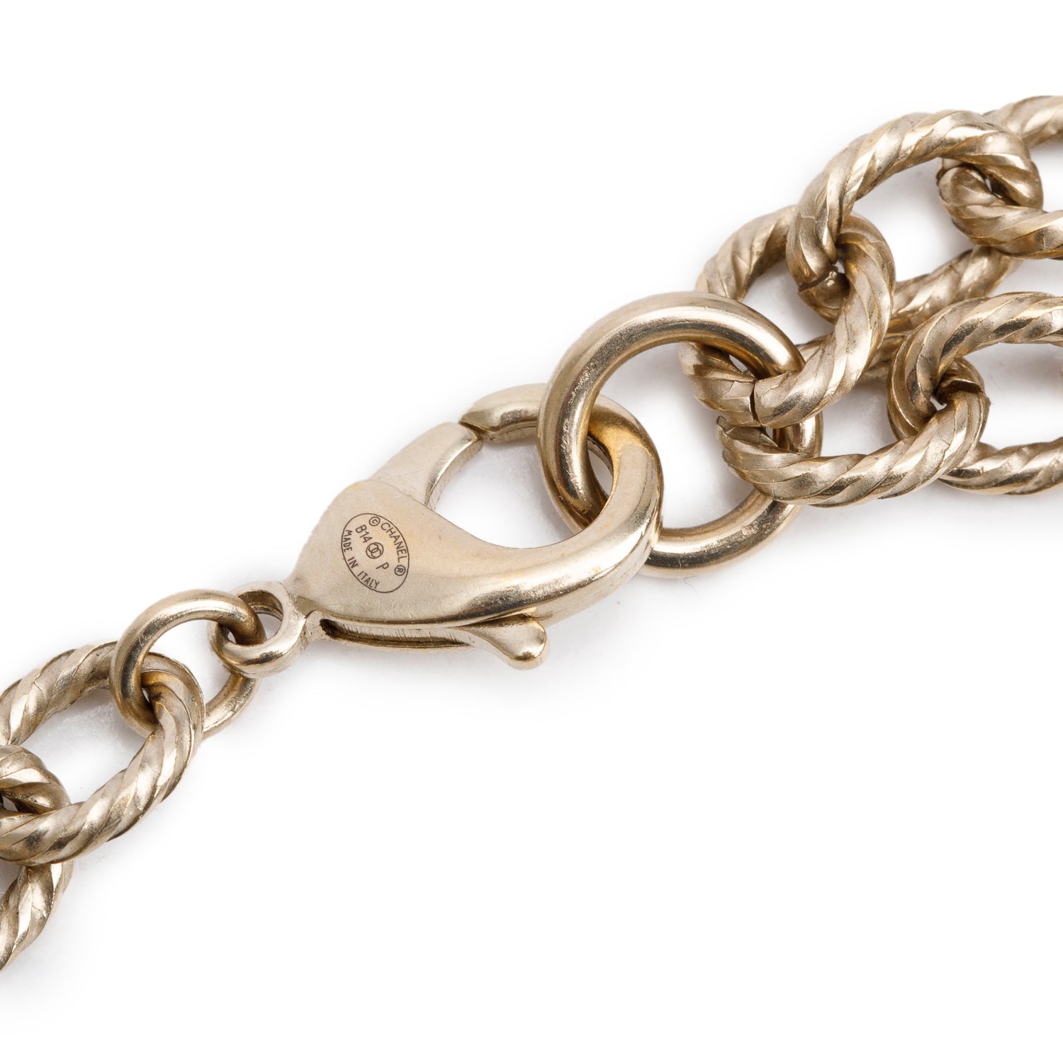 Chanel Gold-Plated 100th Anniversary Medallion Coin & Faux Pearl Necklace w/ Box