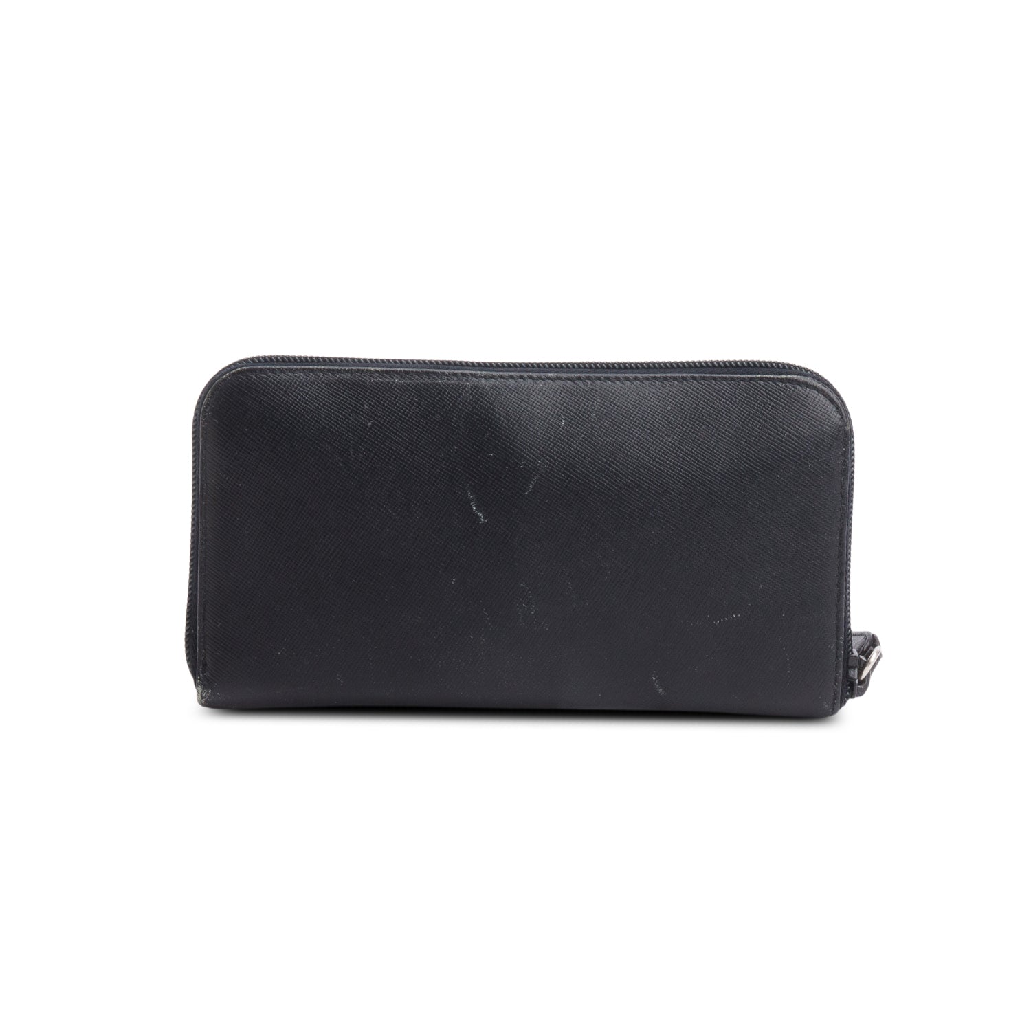 Prada Black Large Saffiano Leather Wallet