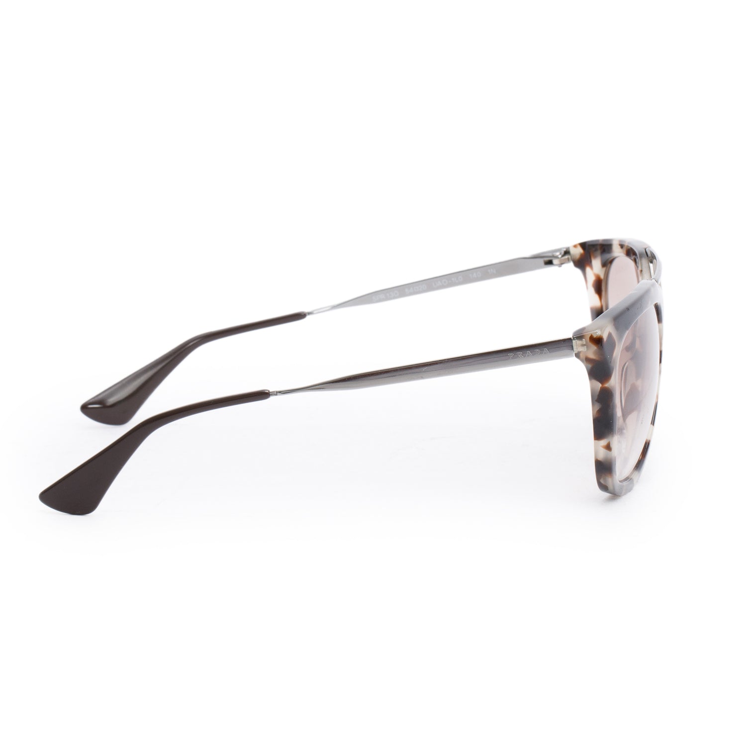 Prada SPR13Q Grey Acetate Cinema Cat Eye Sunglasses w/ Case