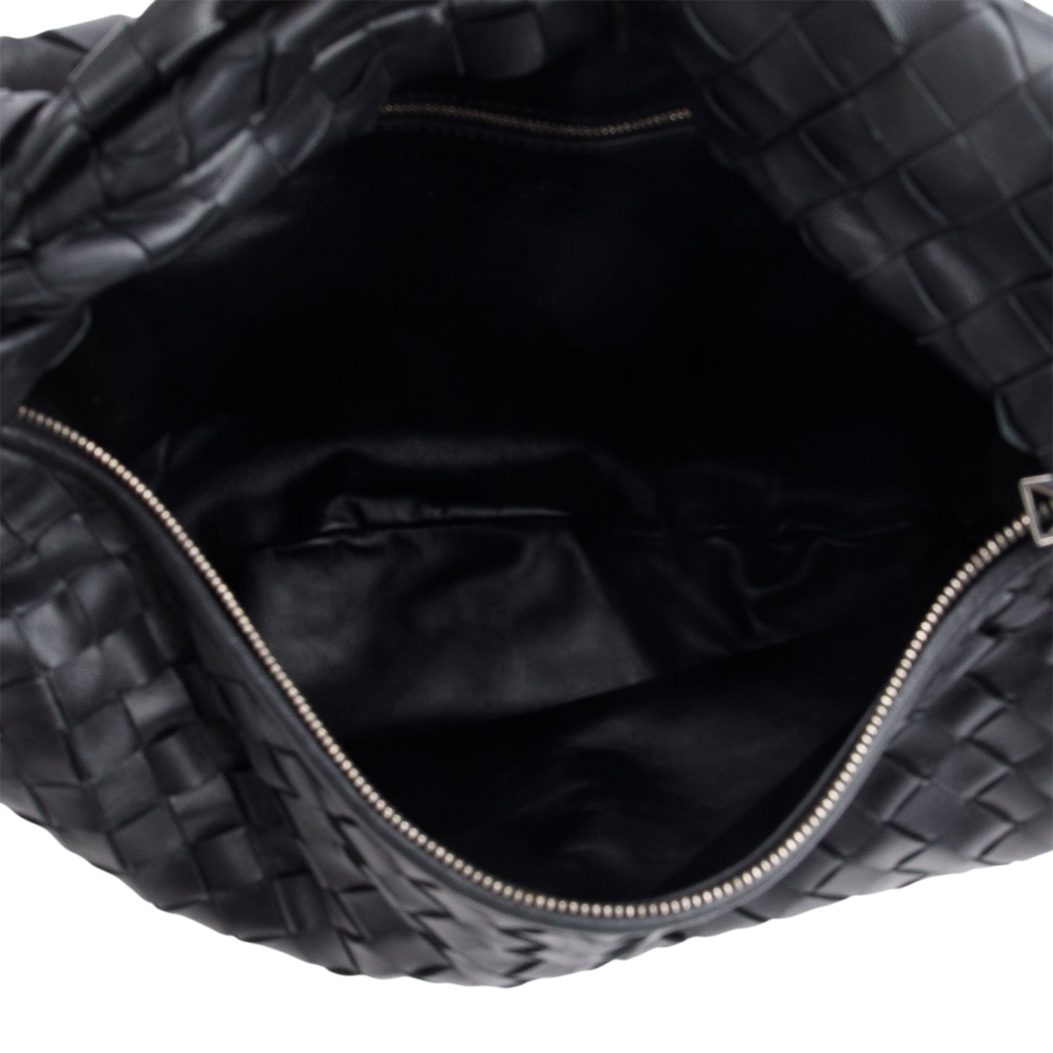 Bottega Veneta Black Nappa Intrecciato Small Jodie Shoulder Bag