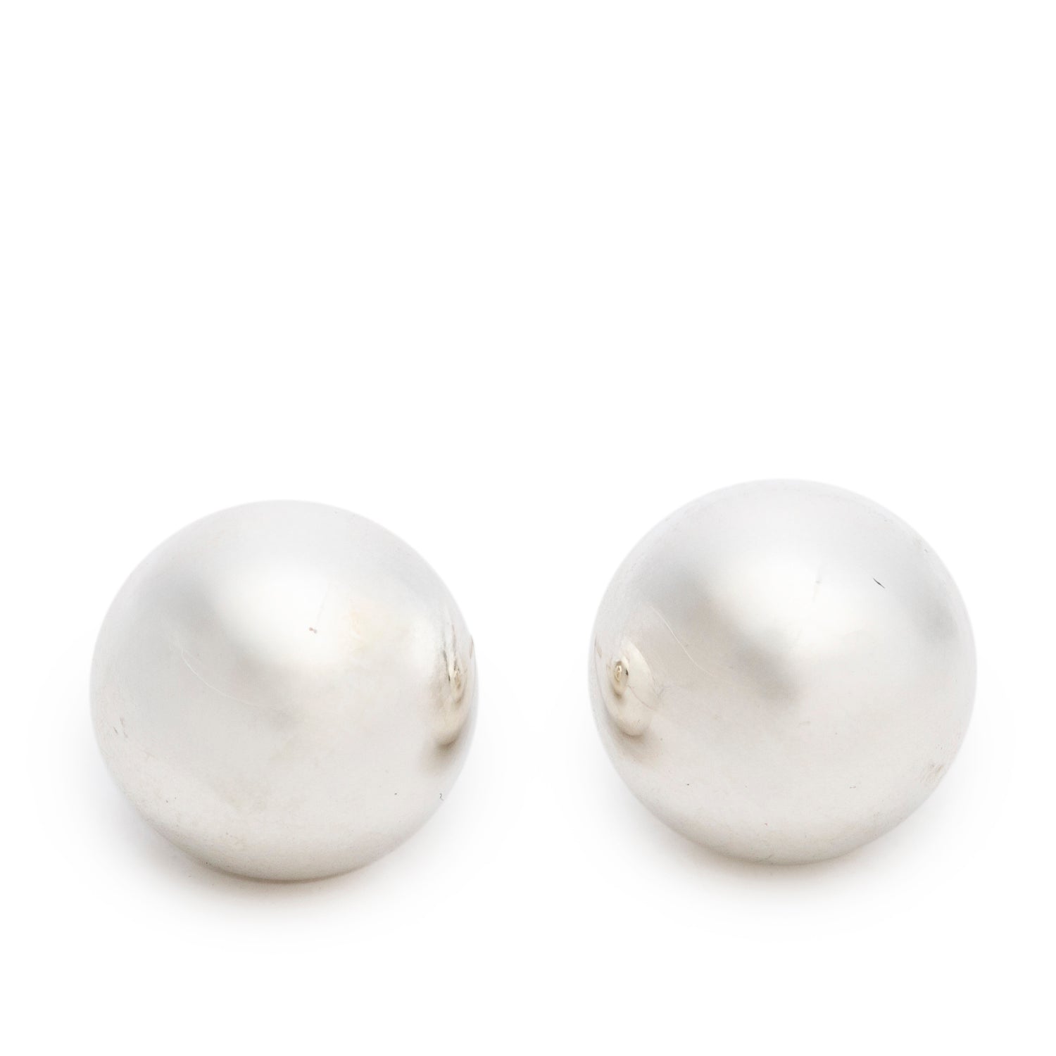 Tiffany & Co. Sterling Silver HardWear 10 MM Ball Earrings