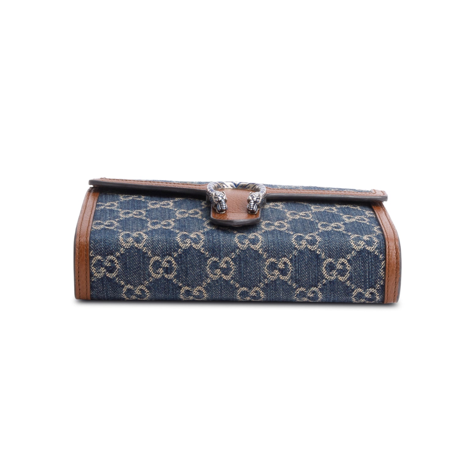 Gucci Blue GG Denim Mini Dionysus Wallet on Chain
