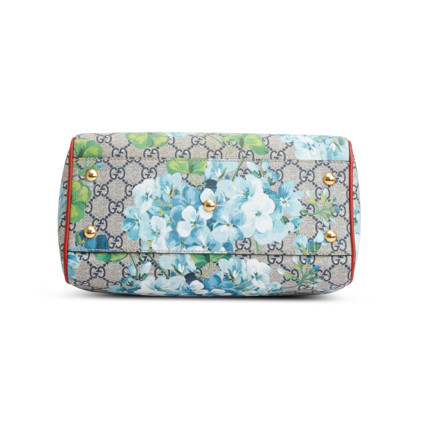 Gucci GG Supreme Monogram Blooms Small Boston Bag w/ Strap