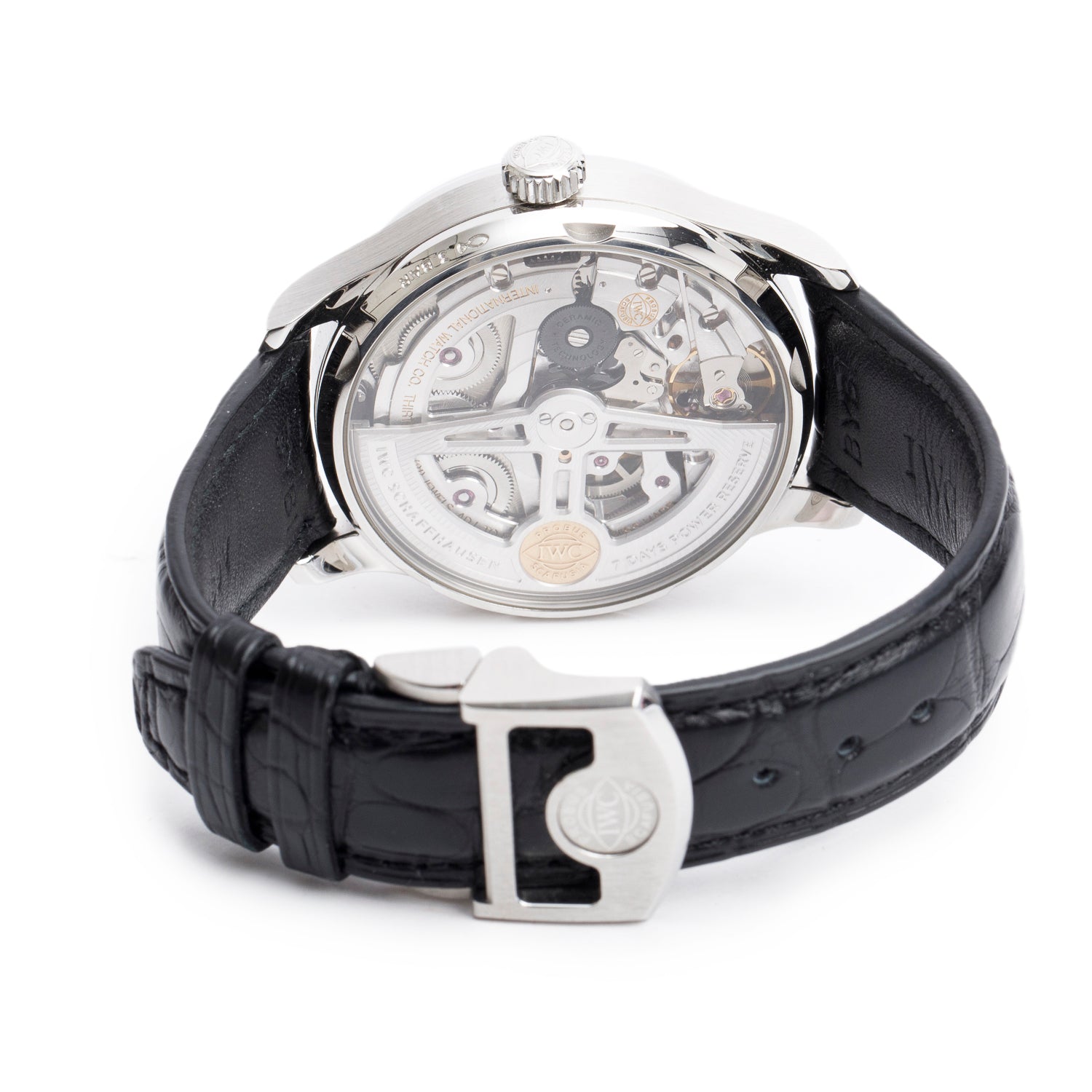 IWC Stainless Steel Portugieser 42.3 MM Automatic Watch White Dial IW500704 w/ Box & Papers