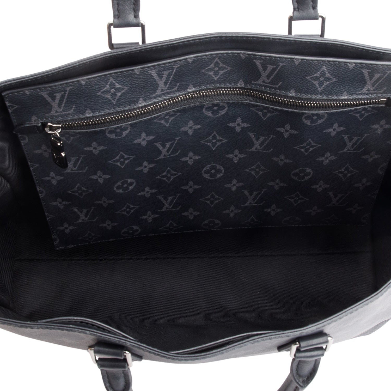 Louis Vuitton 2021 Black Monogram Eclipse Grand Sac w/ Pouch, Box & Receipt