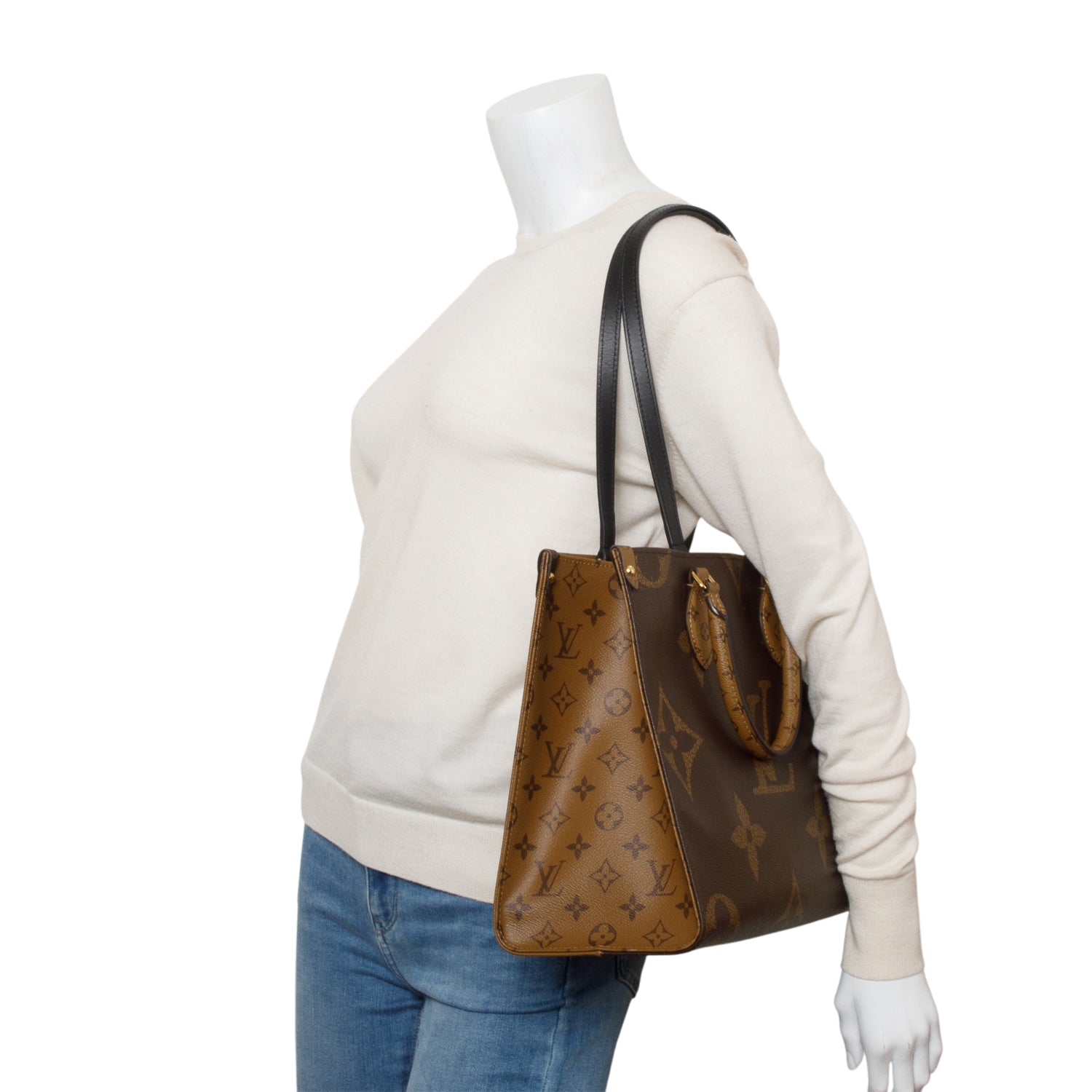 Louis Vuitton 2022 Monogram Reverse OnTheGo MM w/ Box & Receipt