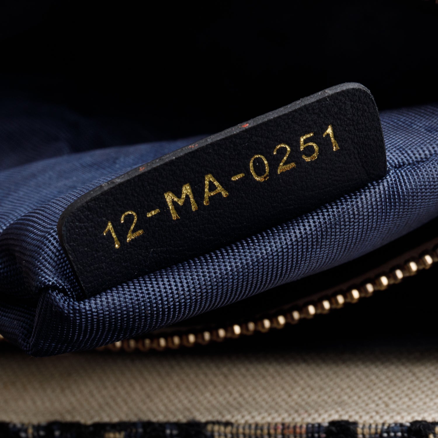 Christian Dior 2021 Blue Oblique Medium Saddle Pouch with Chain