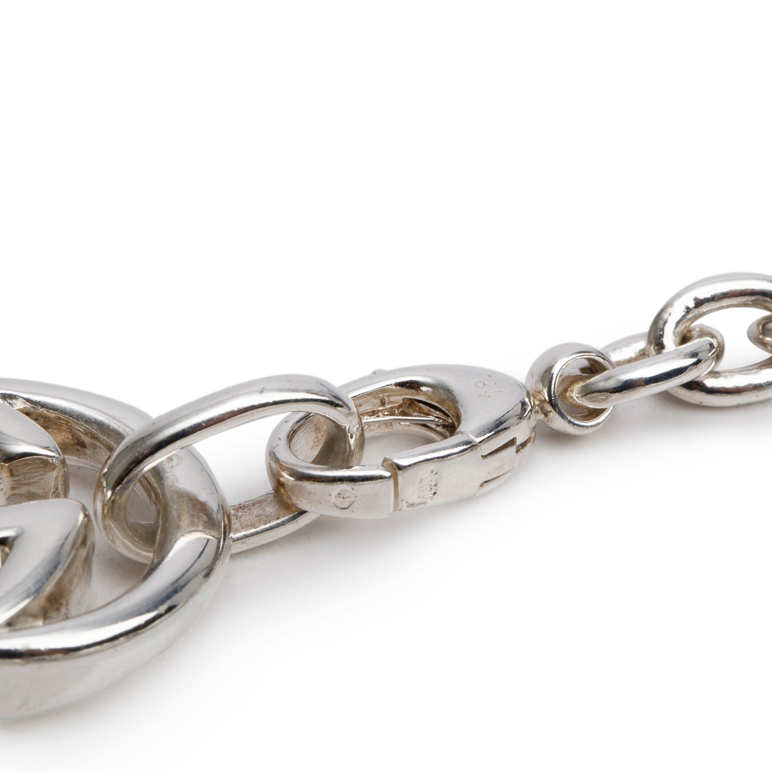 Gucci Sterling Silver Interlocking G Link Bracelet