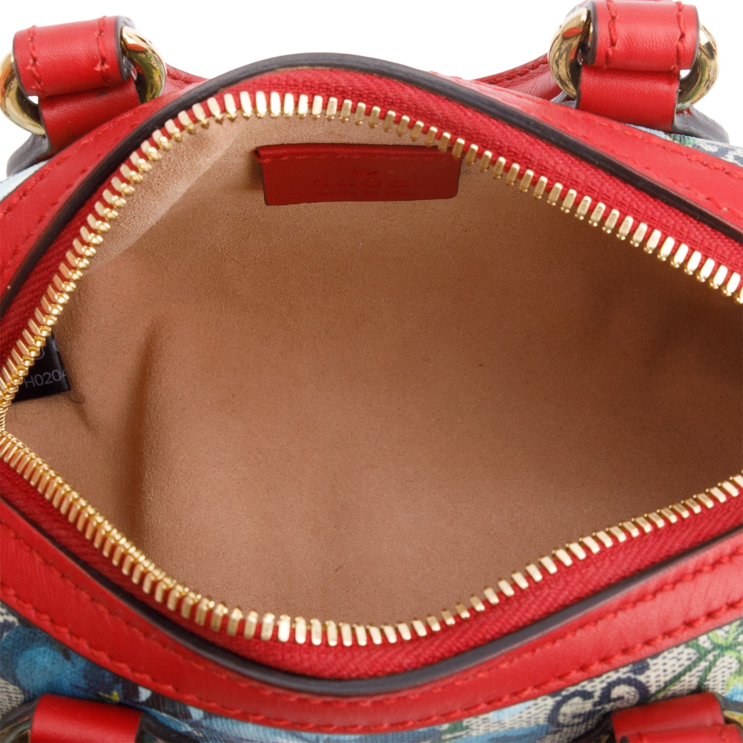 Gucci GG Supreme Monogram Blooms Nano Boston Bag w/ Strap