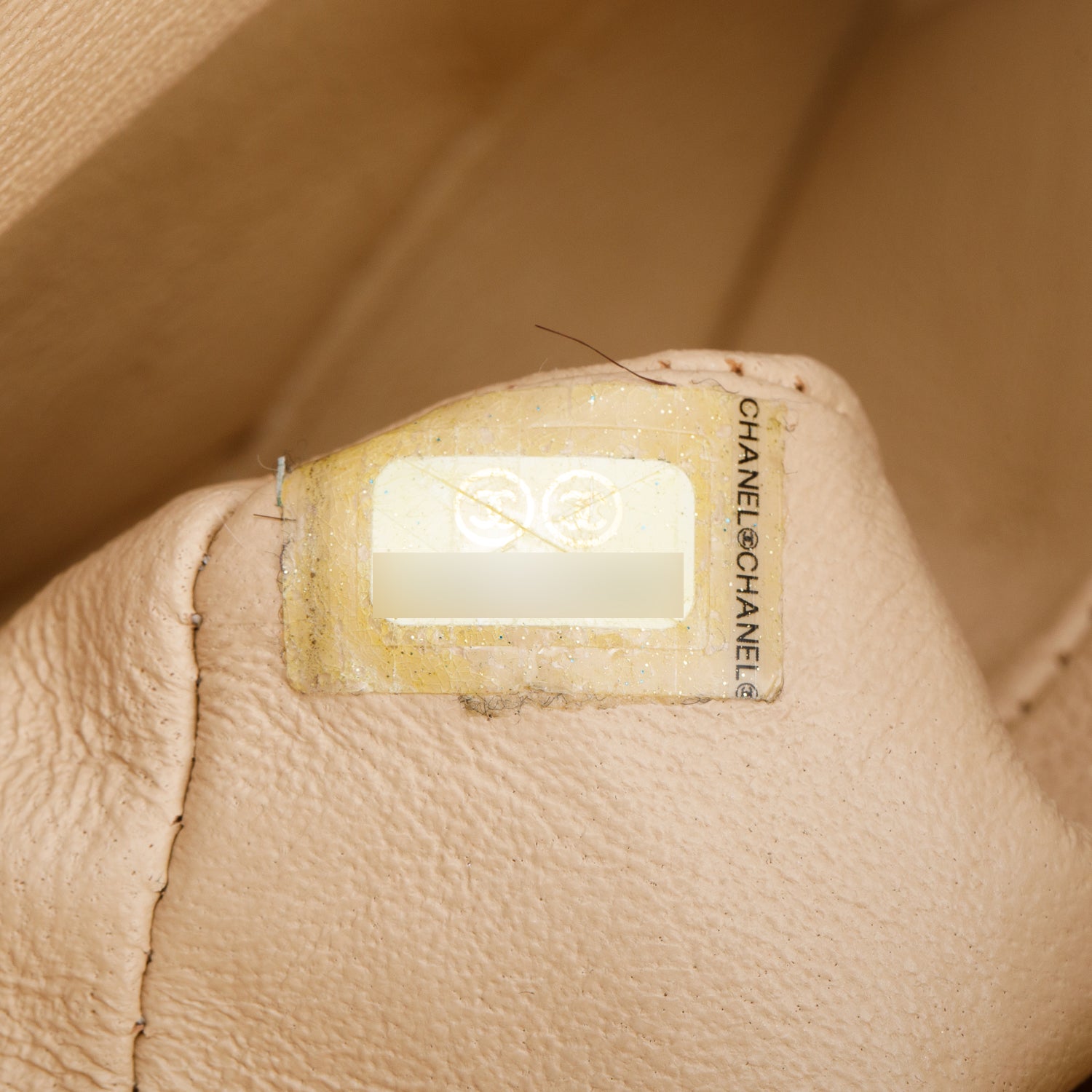 Chanel Beige Quilted Caviar Double Flap Bag