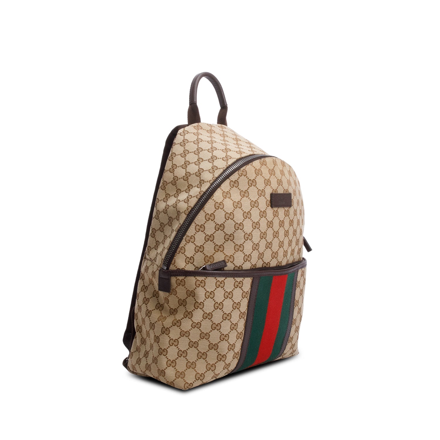 Gucci GG Supreme Canvas Web Backpack