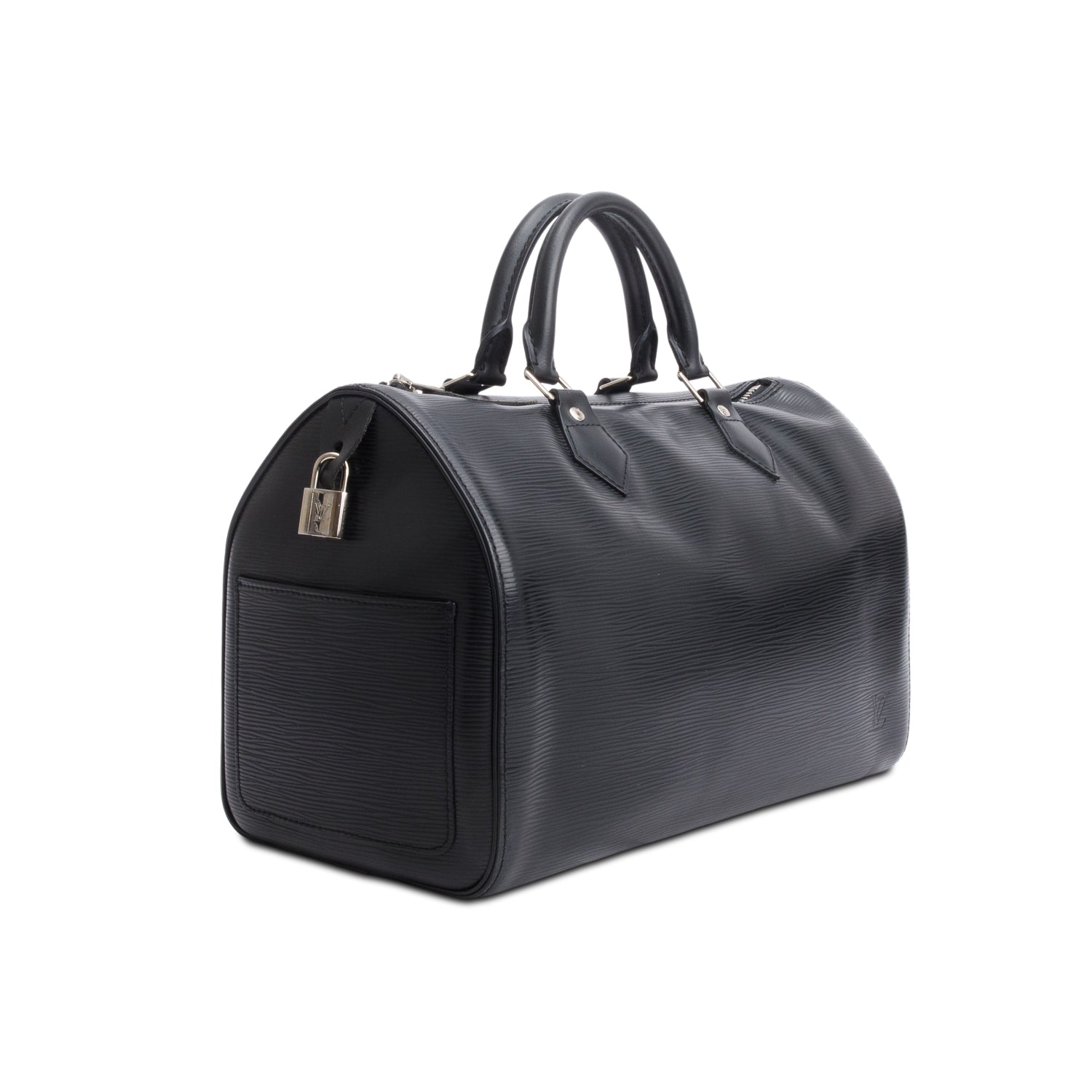 Louis Vuitton Black Epi Leather Speedy 35