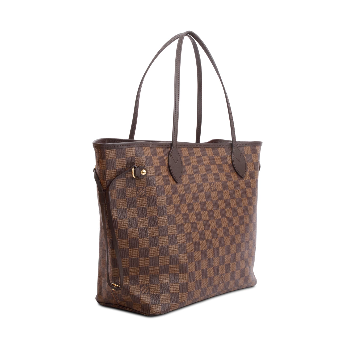 Louis Vuitton Damier Ebene Neverfull MM w/ Pouch & Box