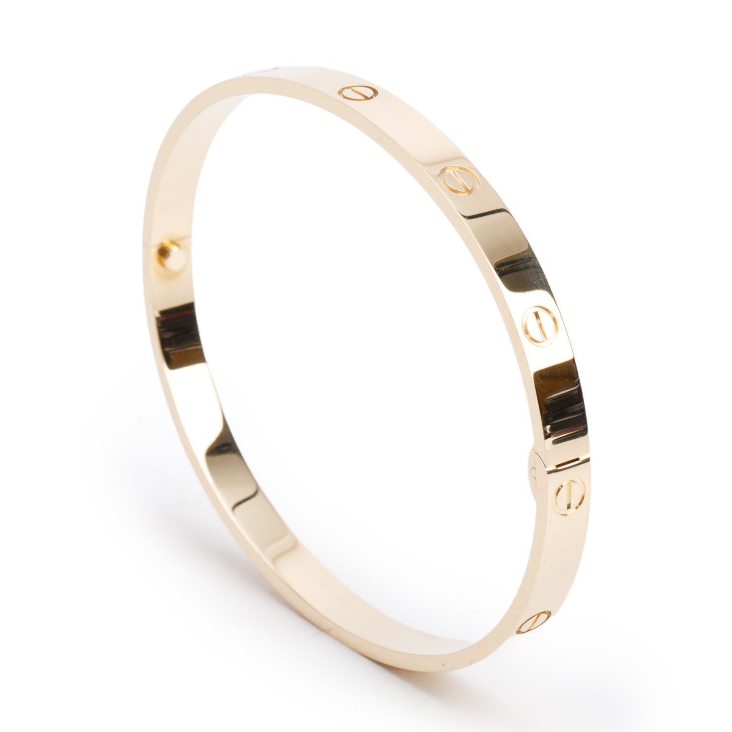 Cartier 2025 18k Yellow Gold Love Bracelet, Classic Model, Size 22 w/ Box & Certificate