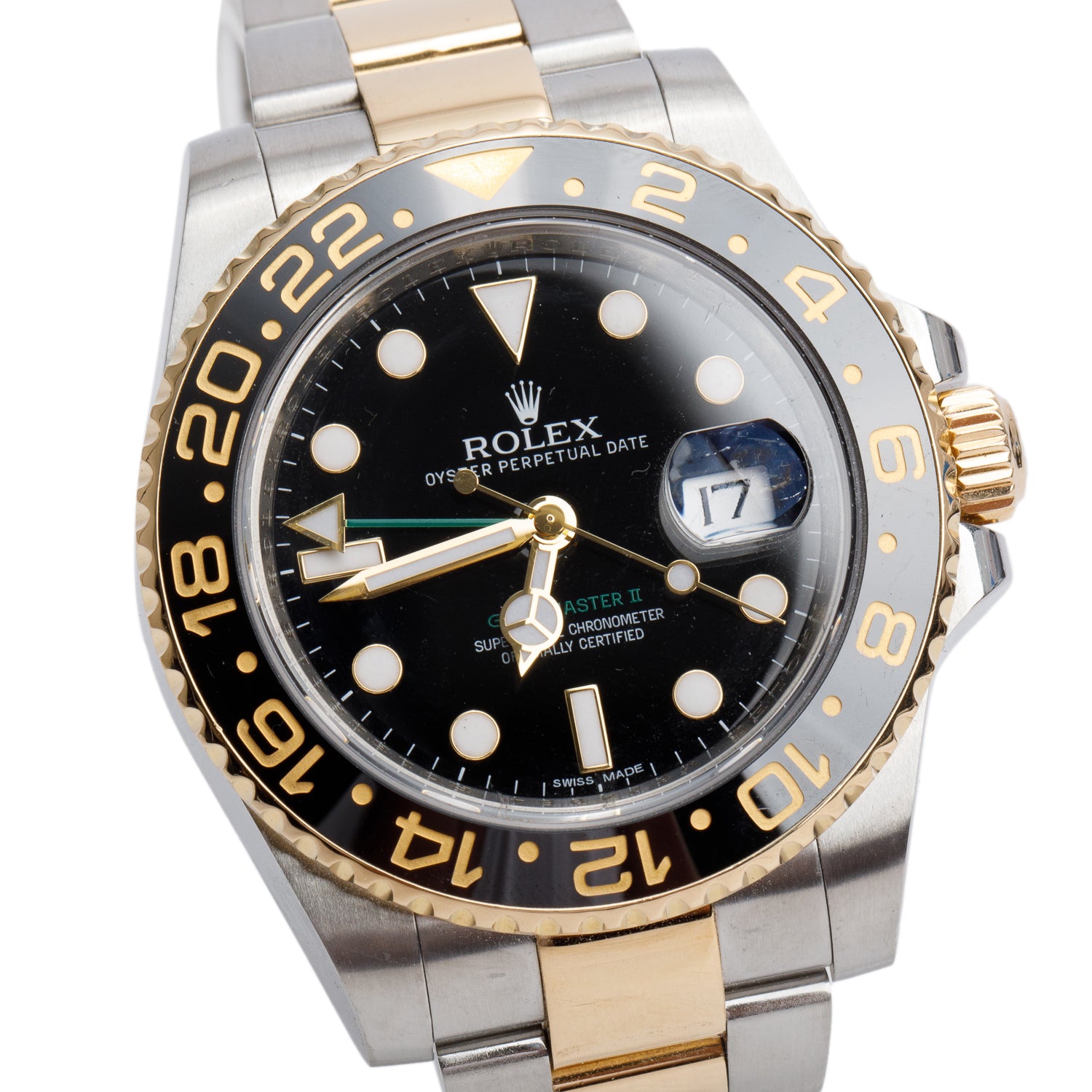 Rolex Stainless Steel & 18k Yellow Gold GMT-Master II 40 MM Automatic Watch 116713LN w/ Box & Papers