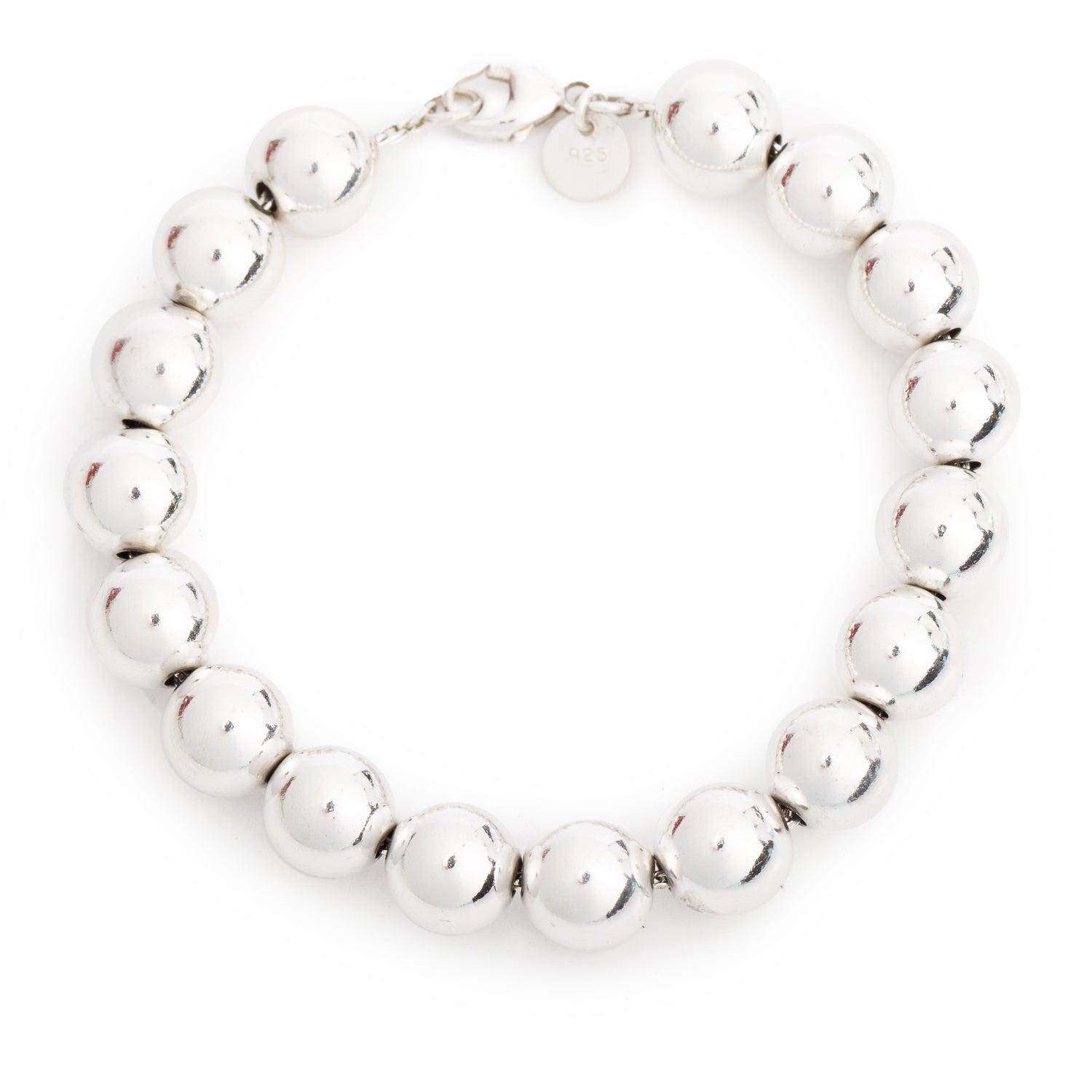 Tiffany & Co. Sterling Silver 10 MM HardWear Ball Bracelet