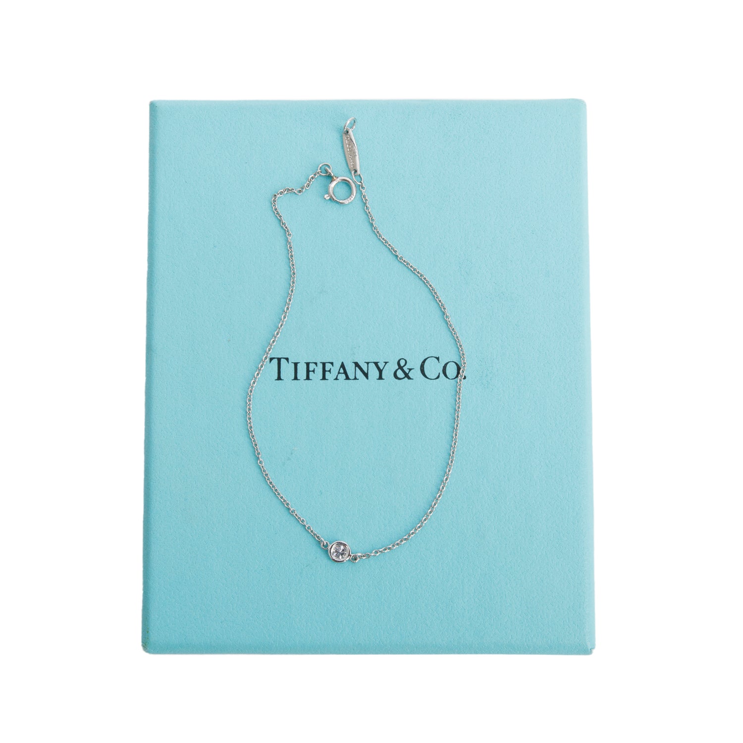 Tiffany & Co. Elsa Peretti Platinum 0.08 ct. Diamonds by the Yard Bracelet w/ Box