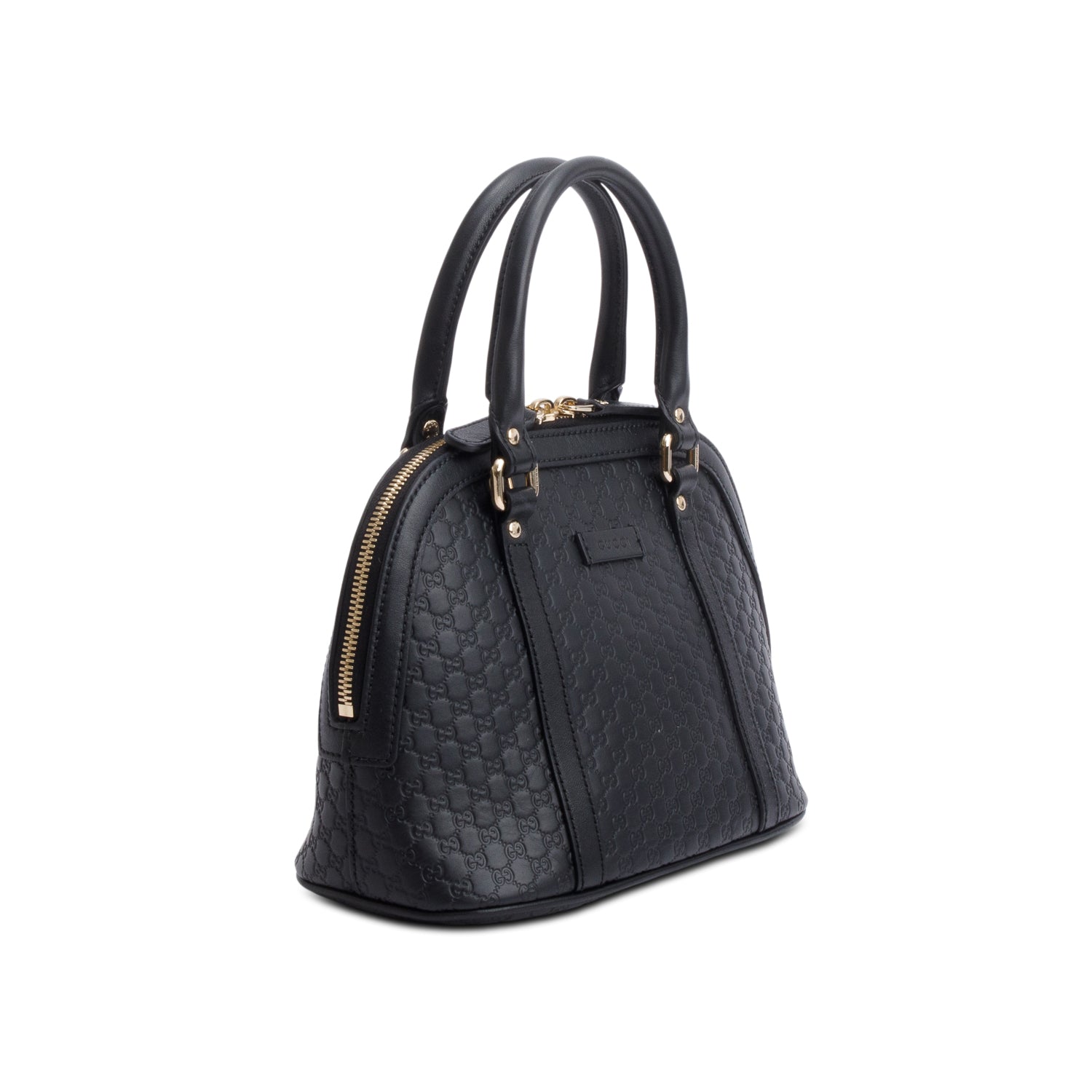 Gucci Black Microguccissima Leather Mini Dome Bag w/ Strap & Box