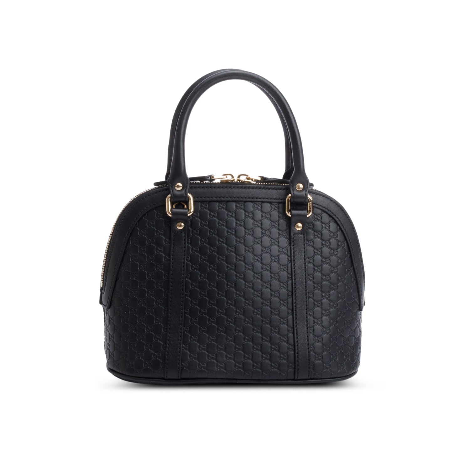 Gucci Black Microguccissima Leather Mini Dome Bag w/ Strap & Box