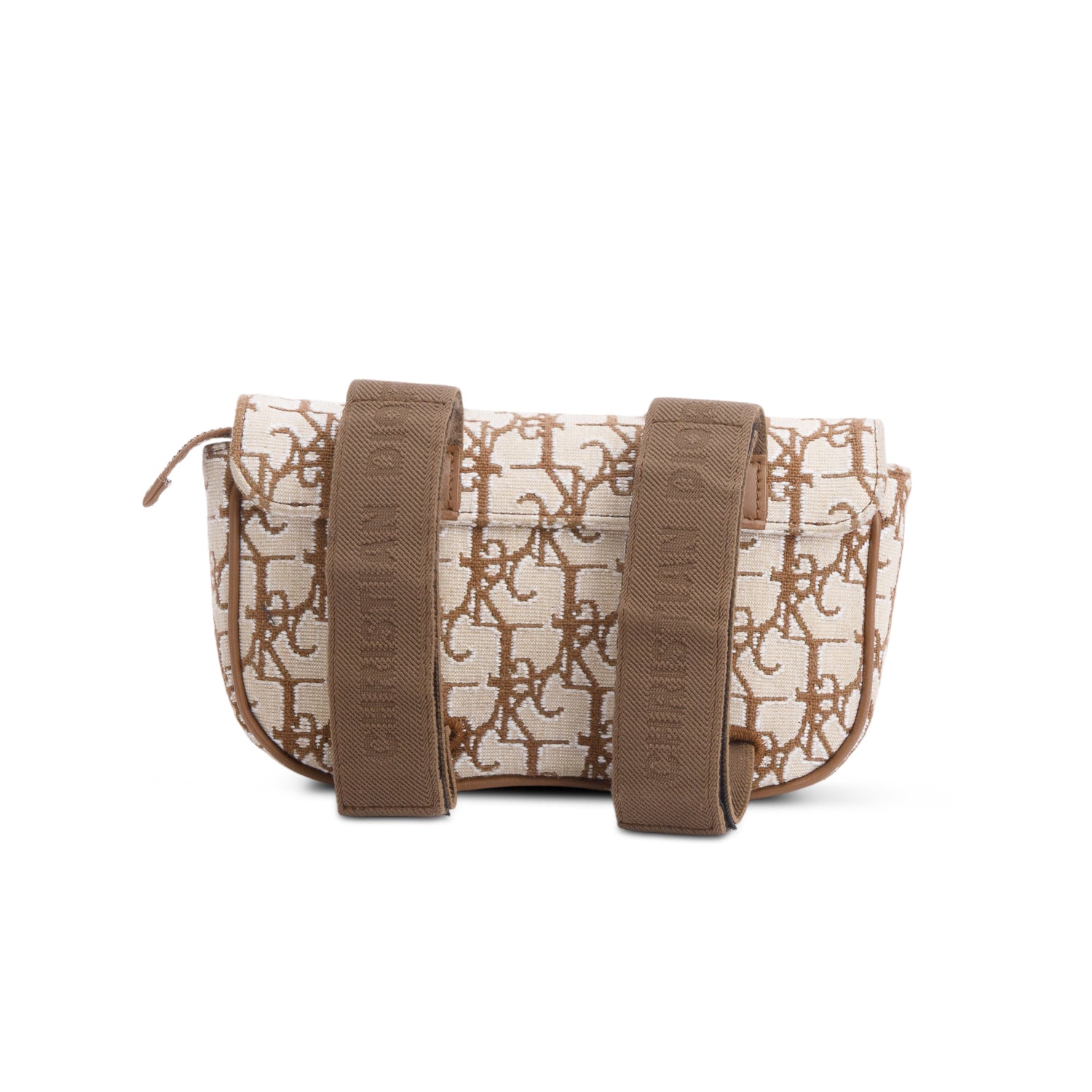 Christian Dior 2021 x Cactus Jack Beige Oblique Saddle Arm Pouch