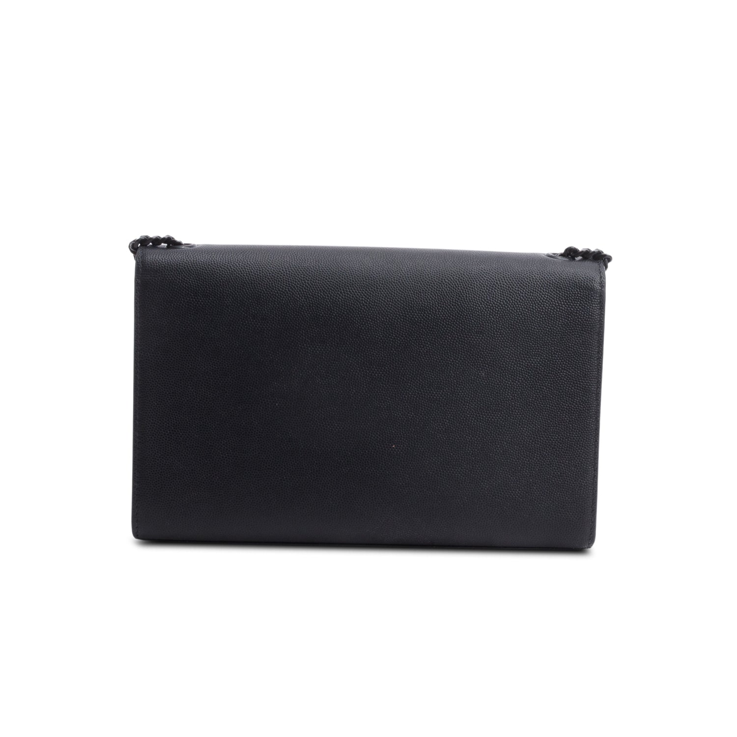 Saint Laurent 2020 So Black Grain De Poudre Leather Medium Kate Bag