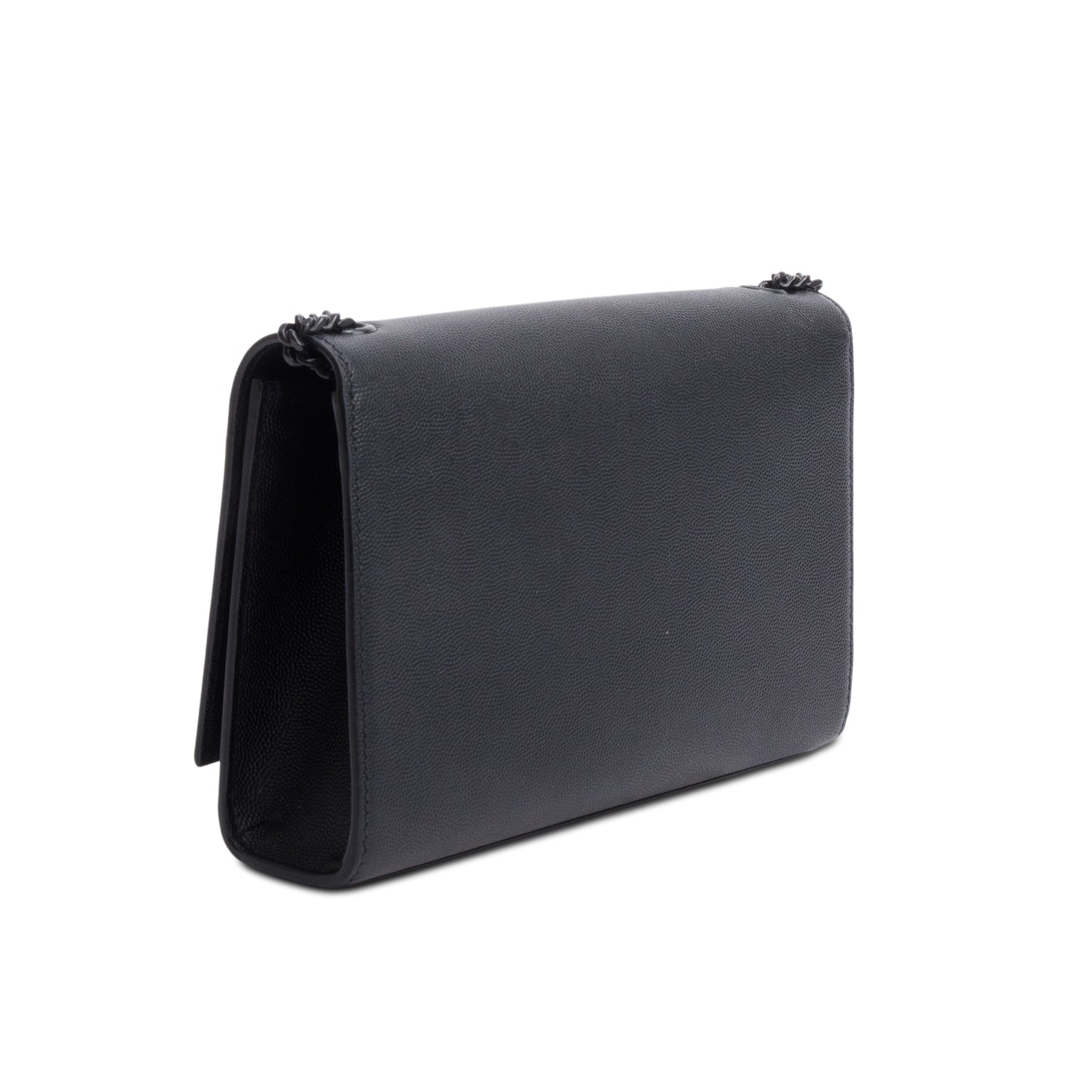 Saint Laurent 2020 So Black Grain De Poudre Leather Medium Kate Bag