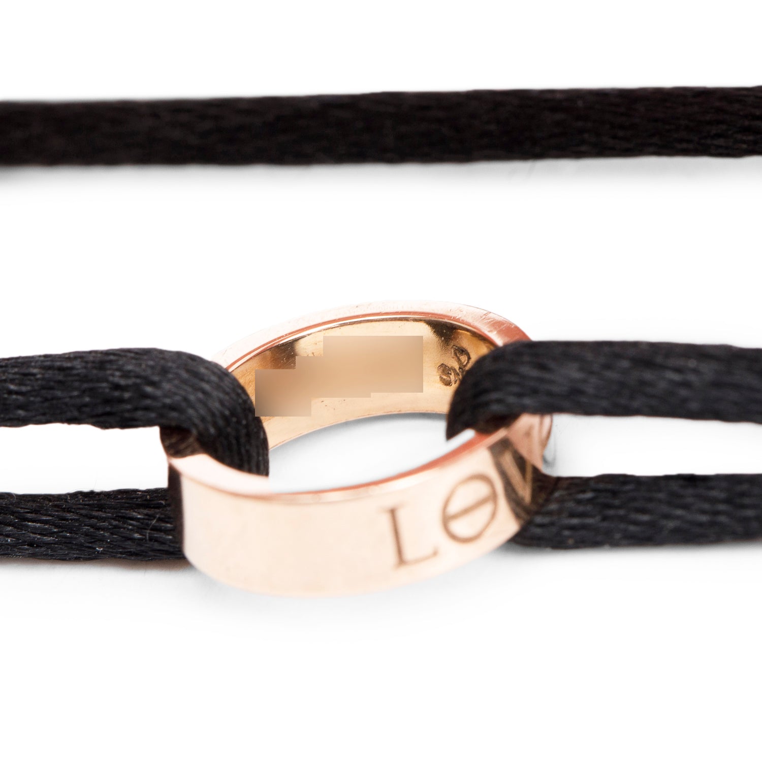 Cartier 18k Rose Gold Love Cord Bracelet w/ Box