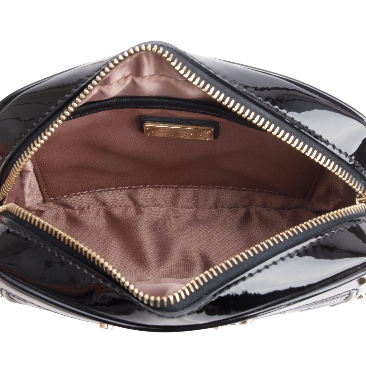 Versace Black Patent Leather Crossbody Bag