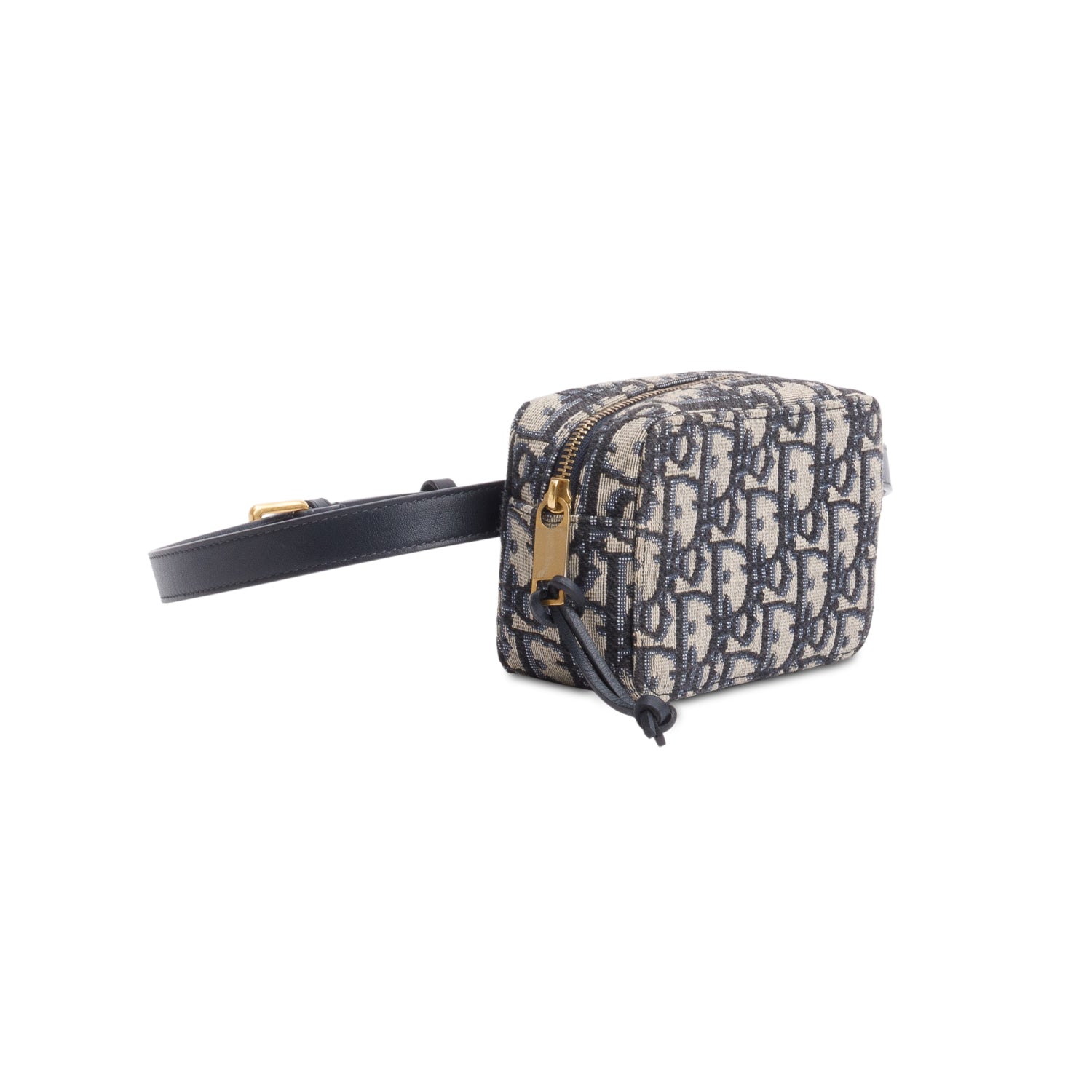Christian Dior 2020 Navy Oblique Pouch Belt Bag