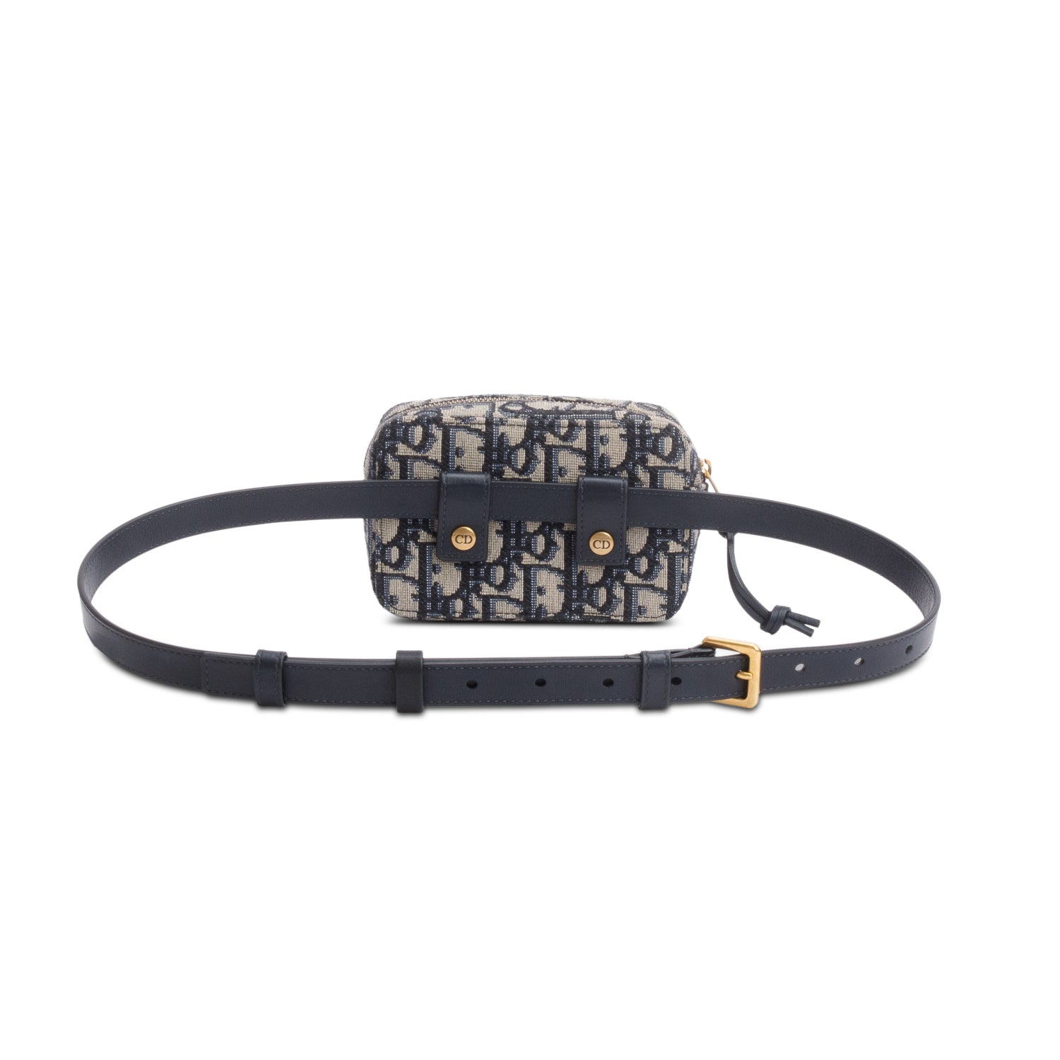 Christian Dior 2020 Navy Oblique Pouch Belt Bag