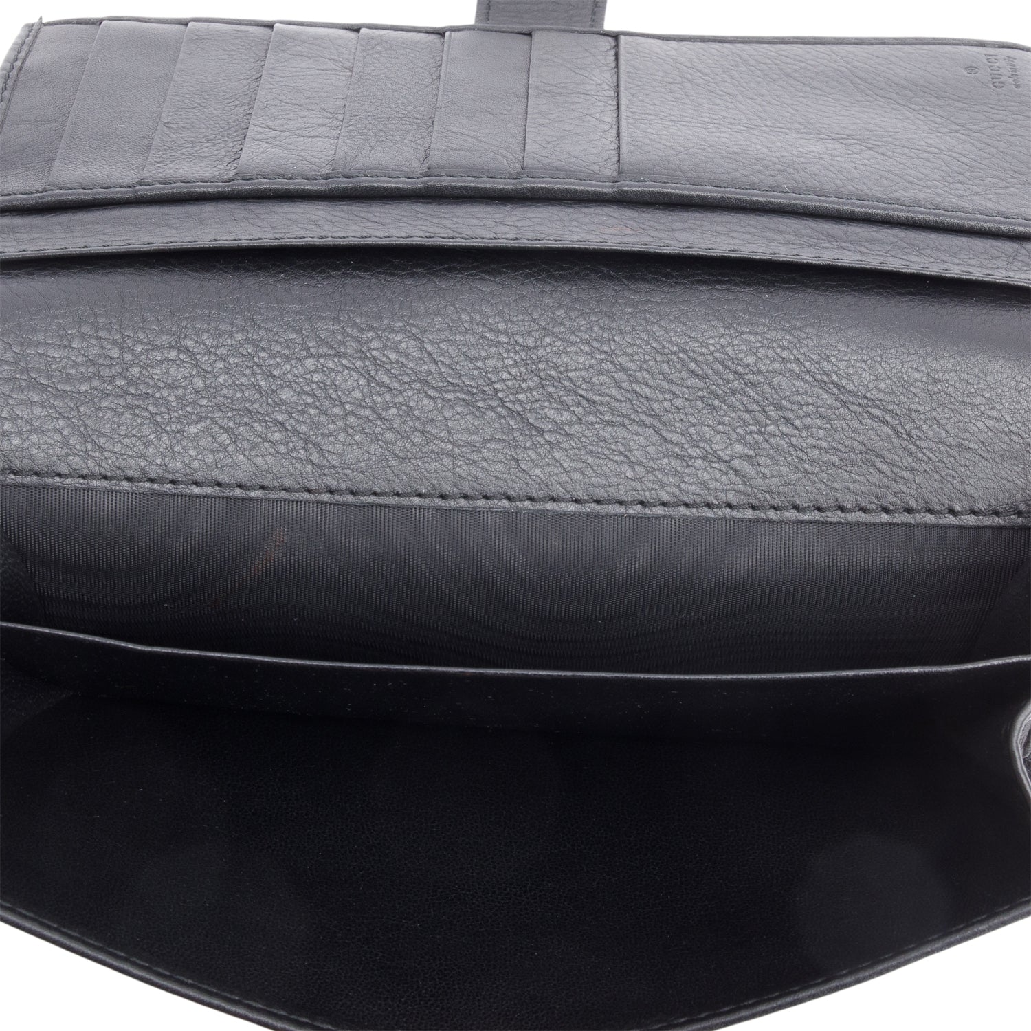 Gucci Black Calfskin Hysteria Continental Wallet w/ Box