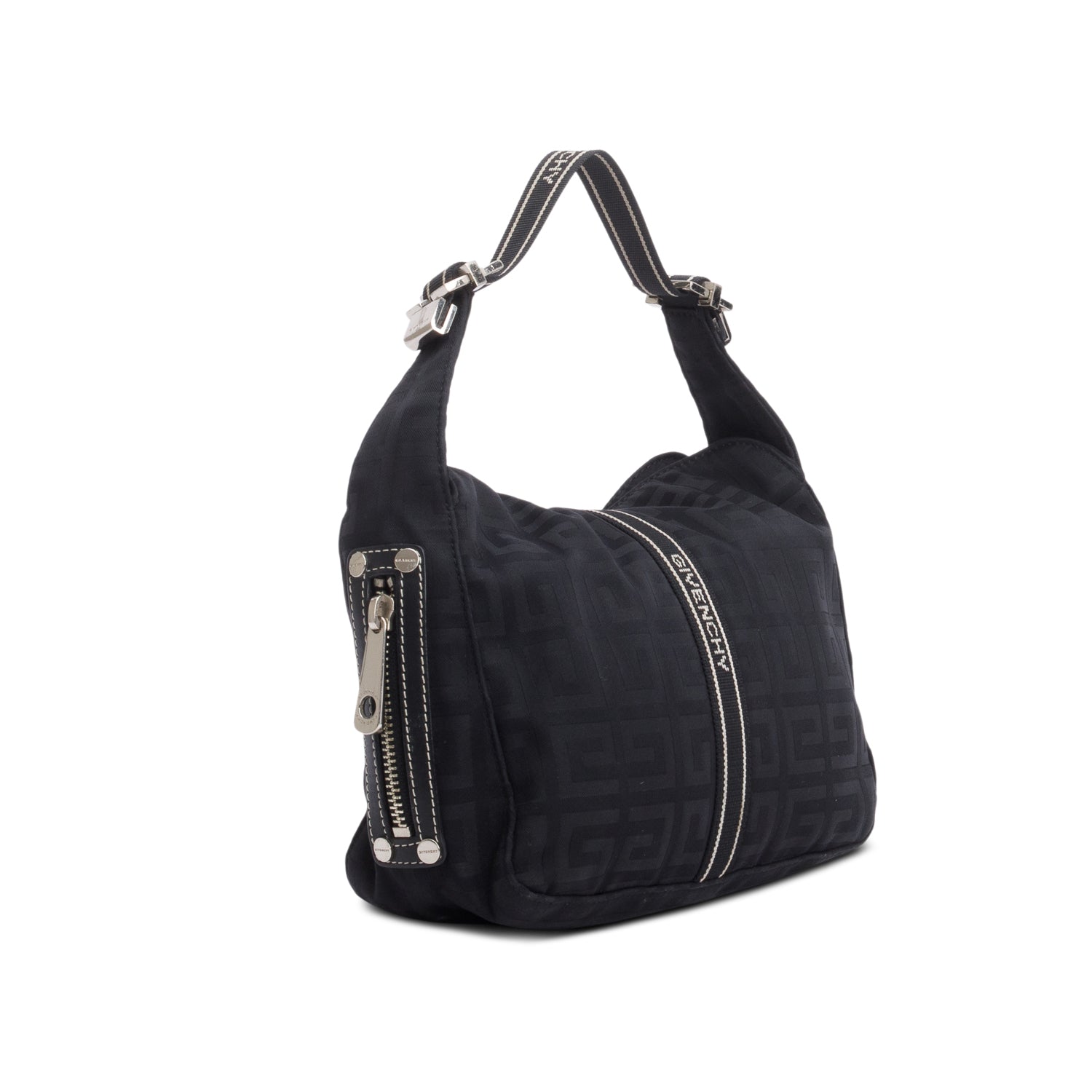 Givenchy Black Monogram Nylon Top Handle Bag