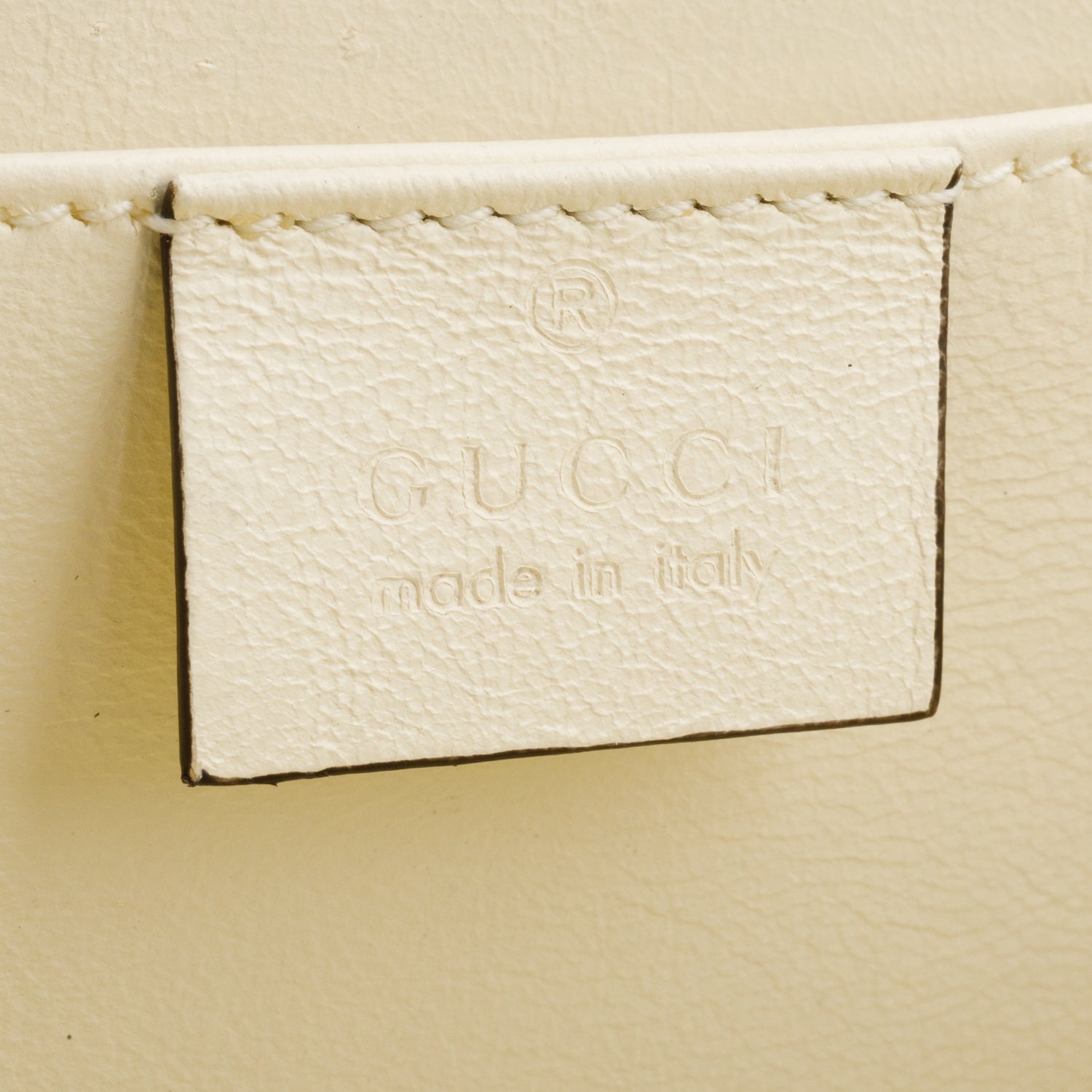 Gucci Cream Plexiglass Mini Sylvia 1969 Top Handle Bag w/ Chain Strap